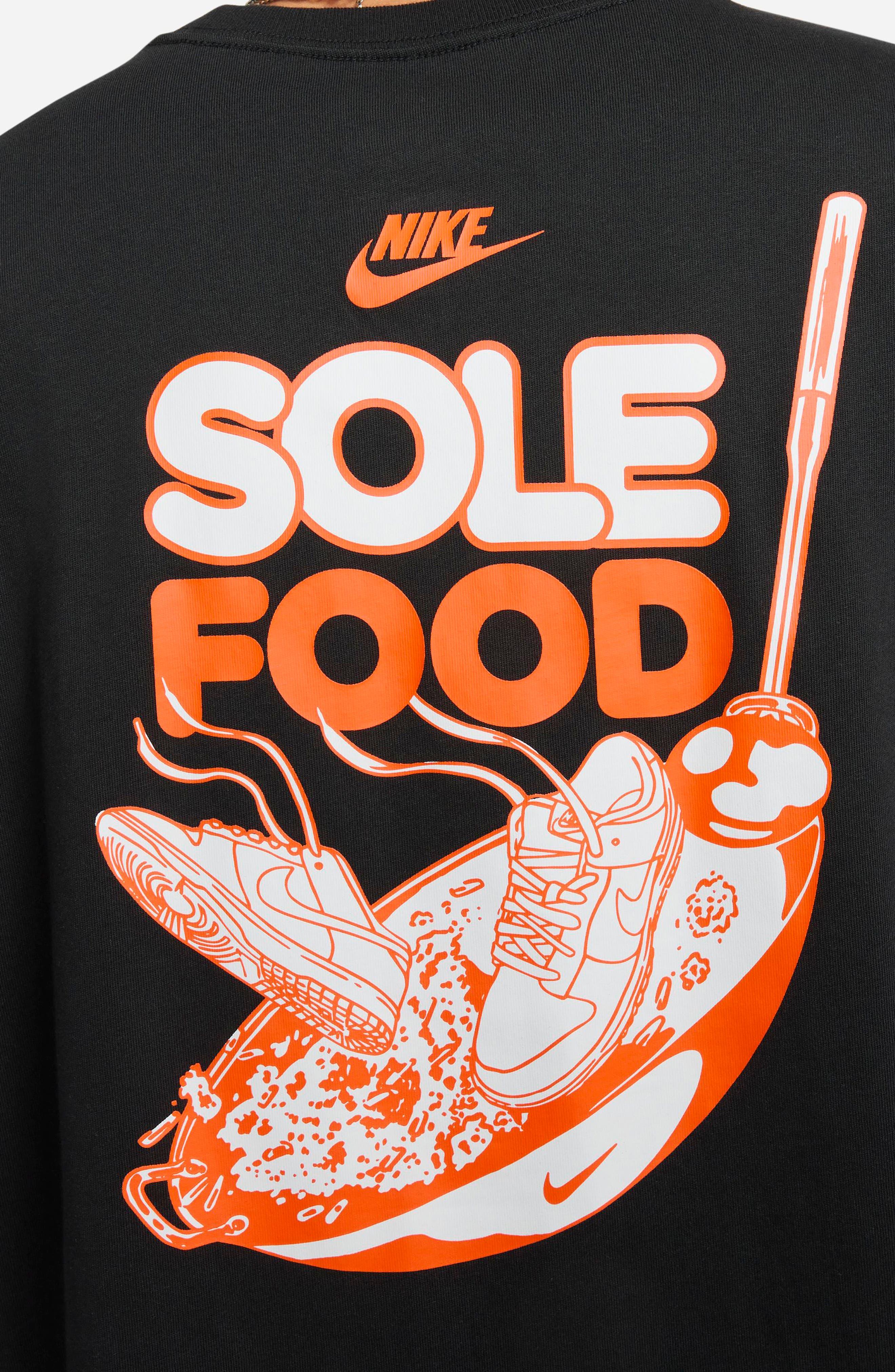 Nike Sole Food Graphic Crewneck T-shirt in Black for Men | Lyst