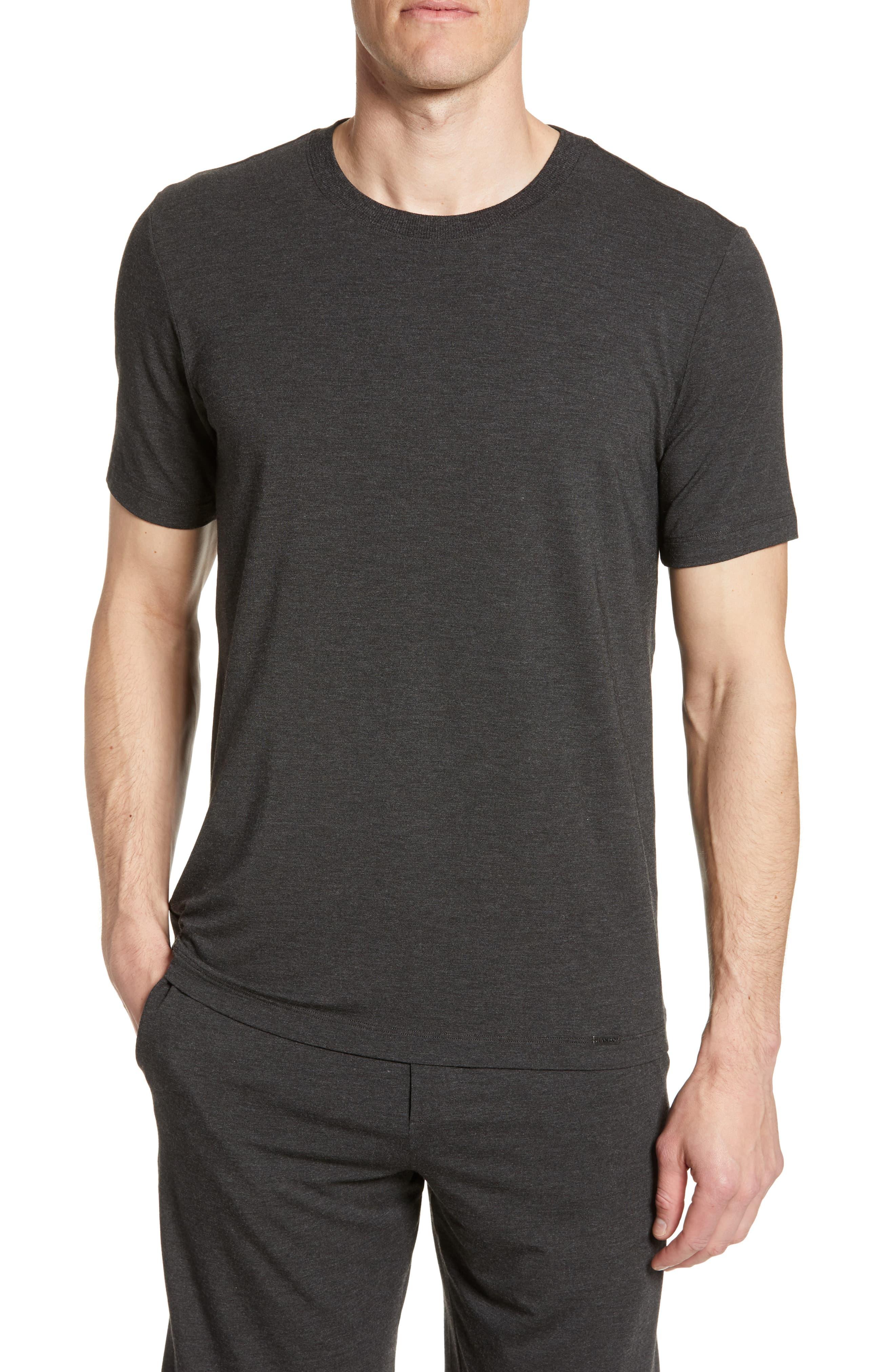 Hanro Casuals Crewneck T-shirt in Black for Men - Lyst