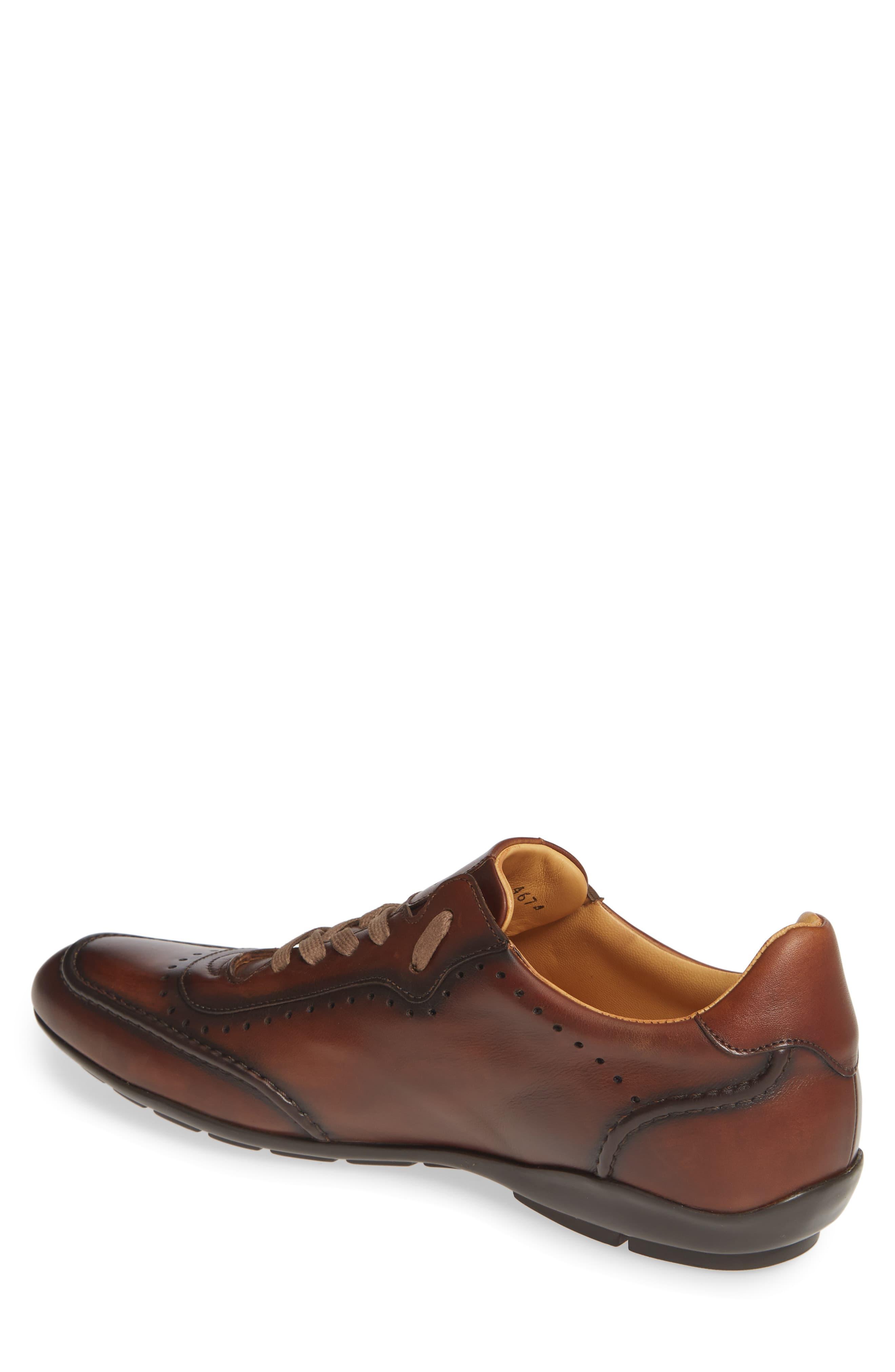 Mezlan Leather Tivoli Sneaker in Cognac Leather (Brown) for Men - Lyst
