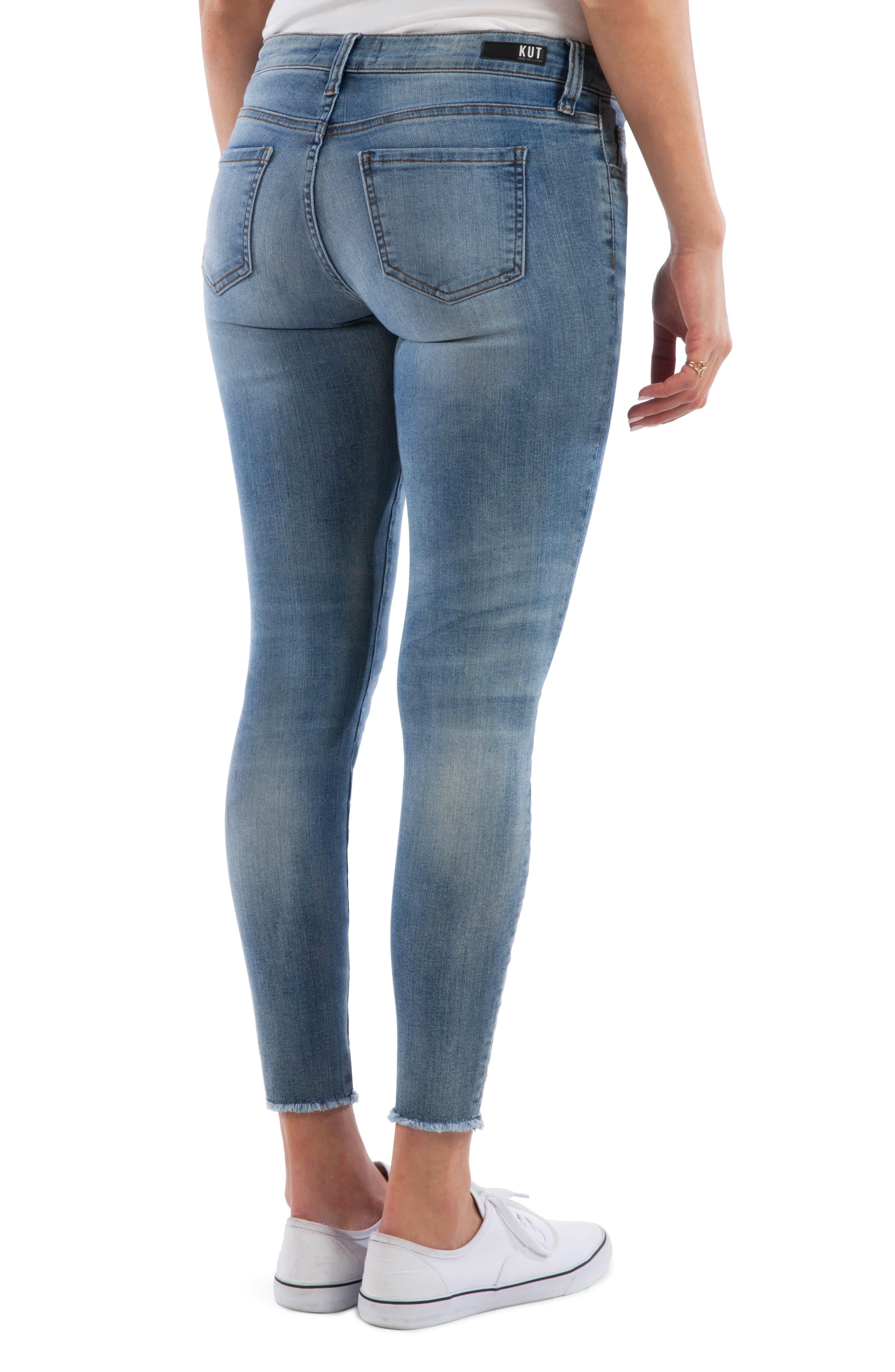 Kut From The Kloth Denim Connie Ripped Raw Hem Ankle Skinny Jeans in ...