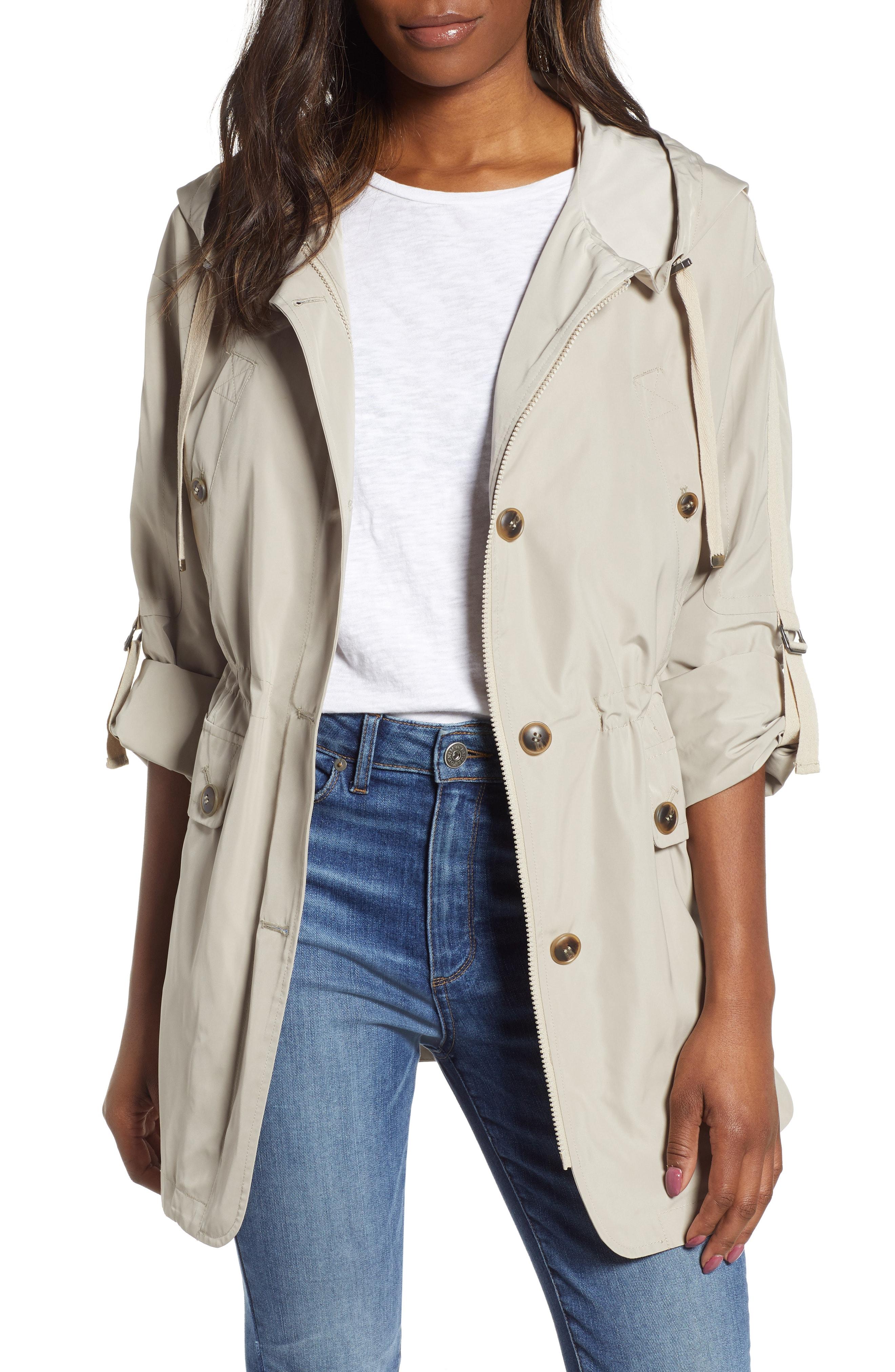 Lyst Gallery Fitted Hooded Raincoat