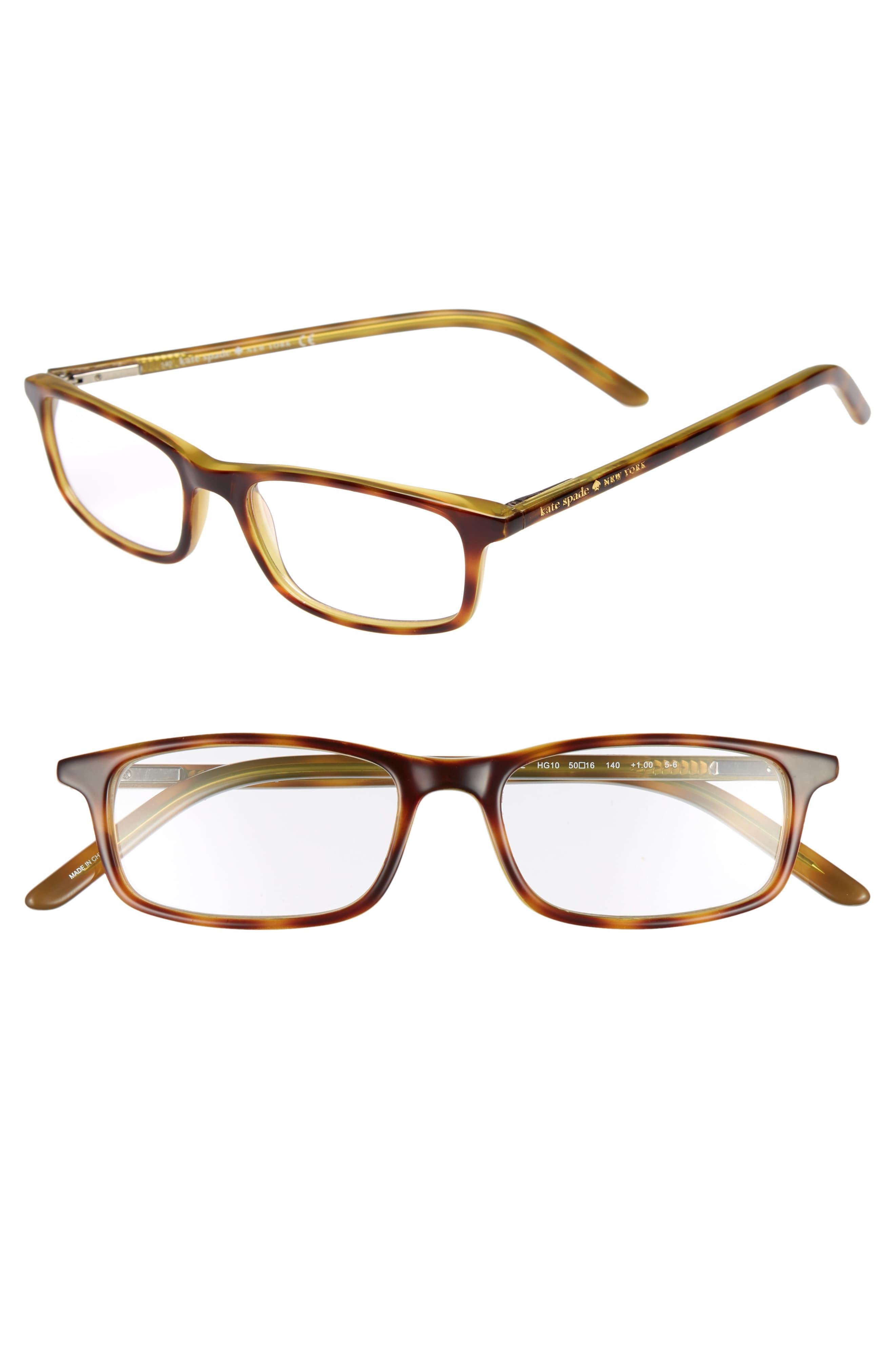 Kate Spade Jodie 50mm Reading Glasses Havana Green Lyst
