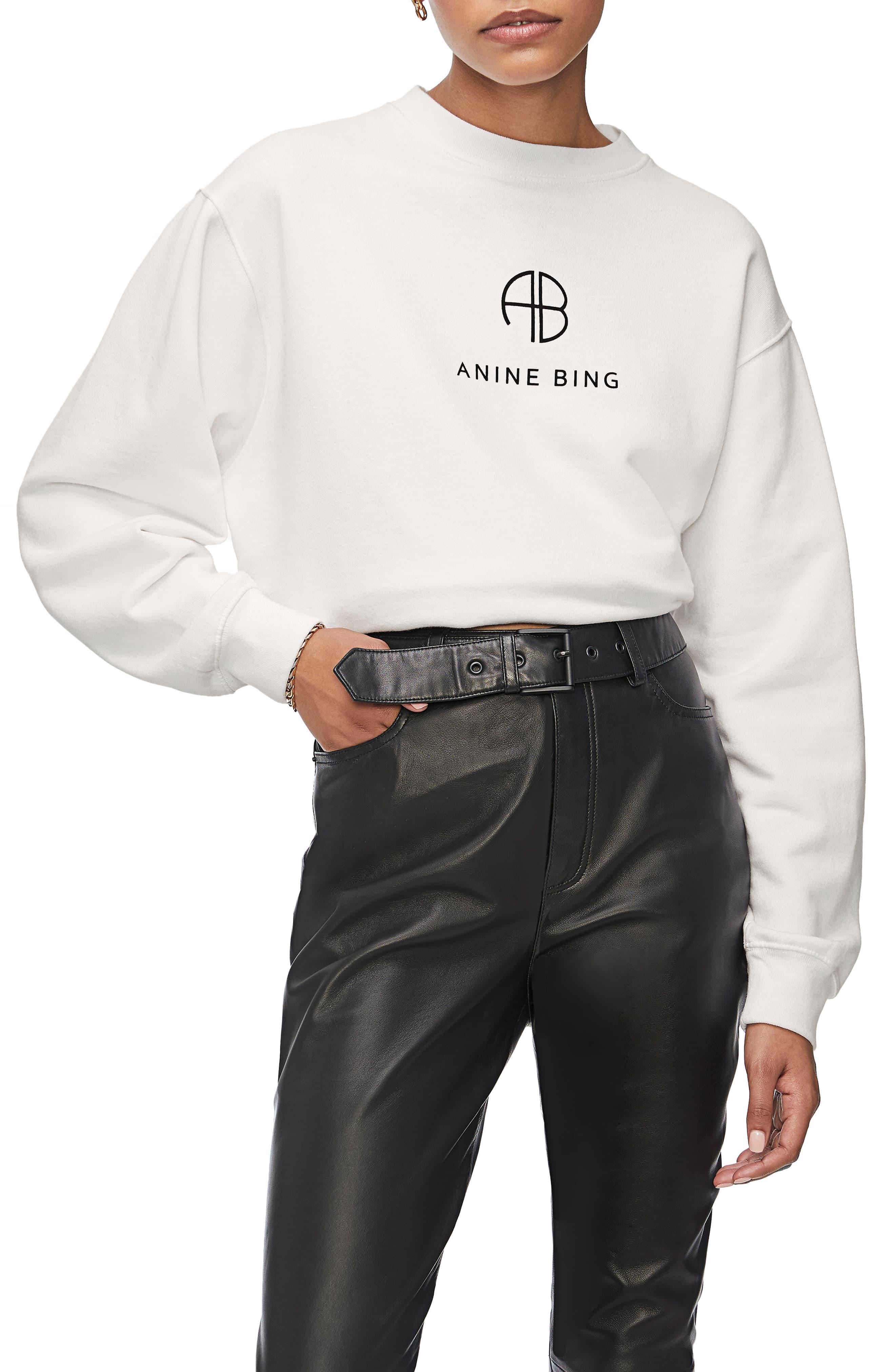 Anine Bing Ramona Logo Sweatshirt | INTERMIXÂ®