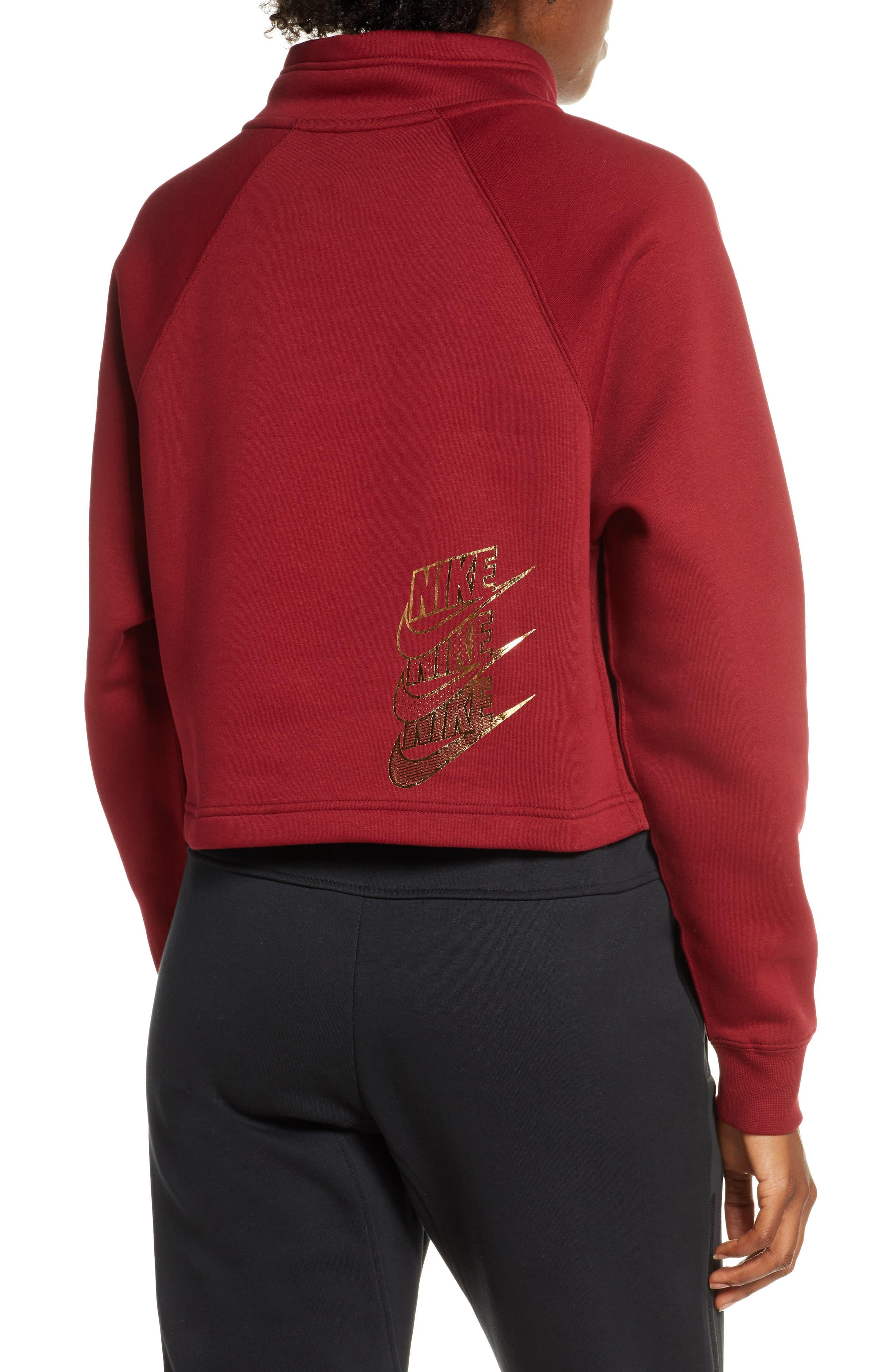 nike quarter zip pullover women's