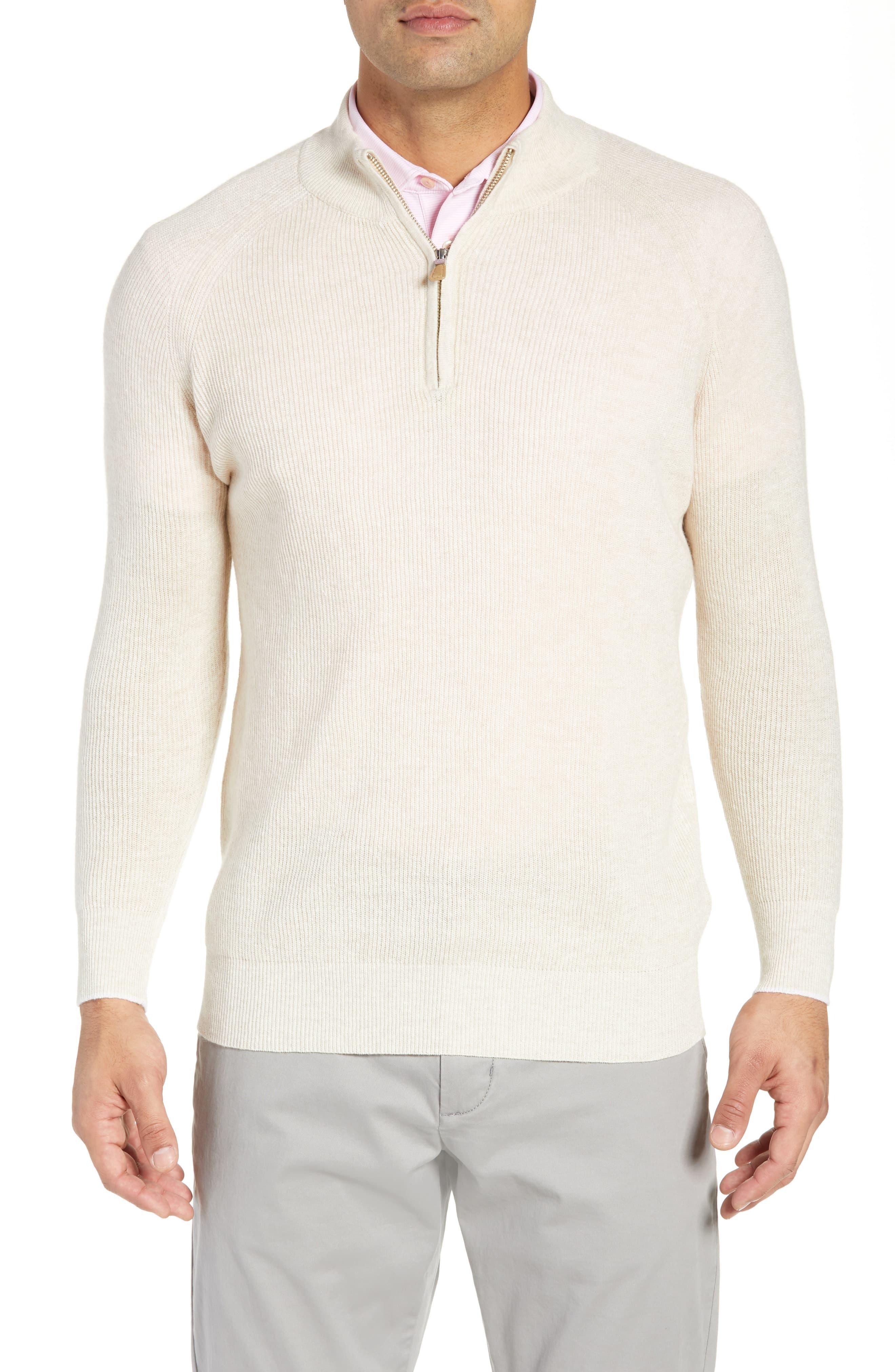 Peter Millar Classic Fit Cashmere & Linen Sweater in Natural for Men - Lyst