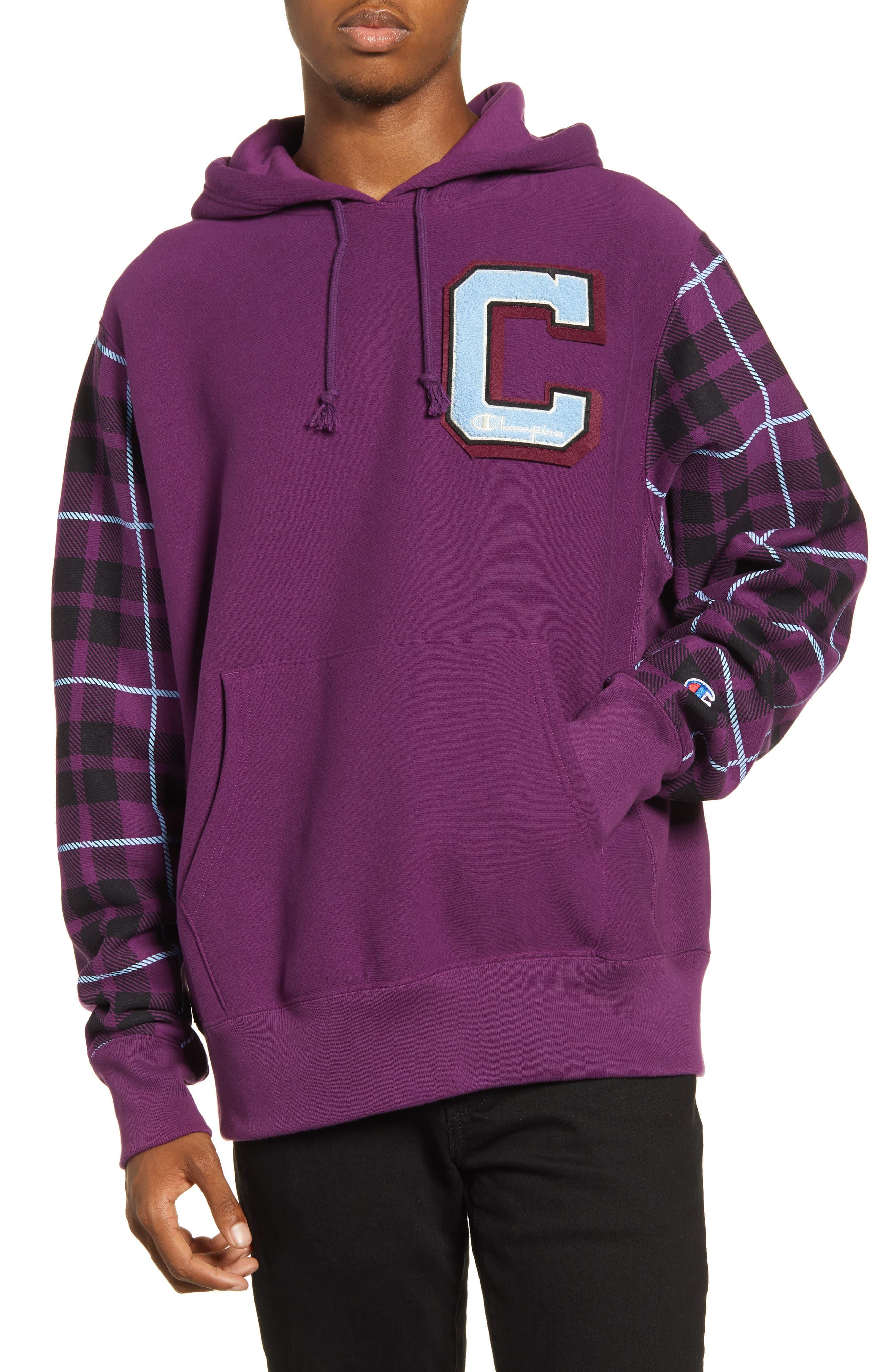 champion plaid sweatshirt