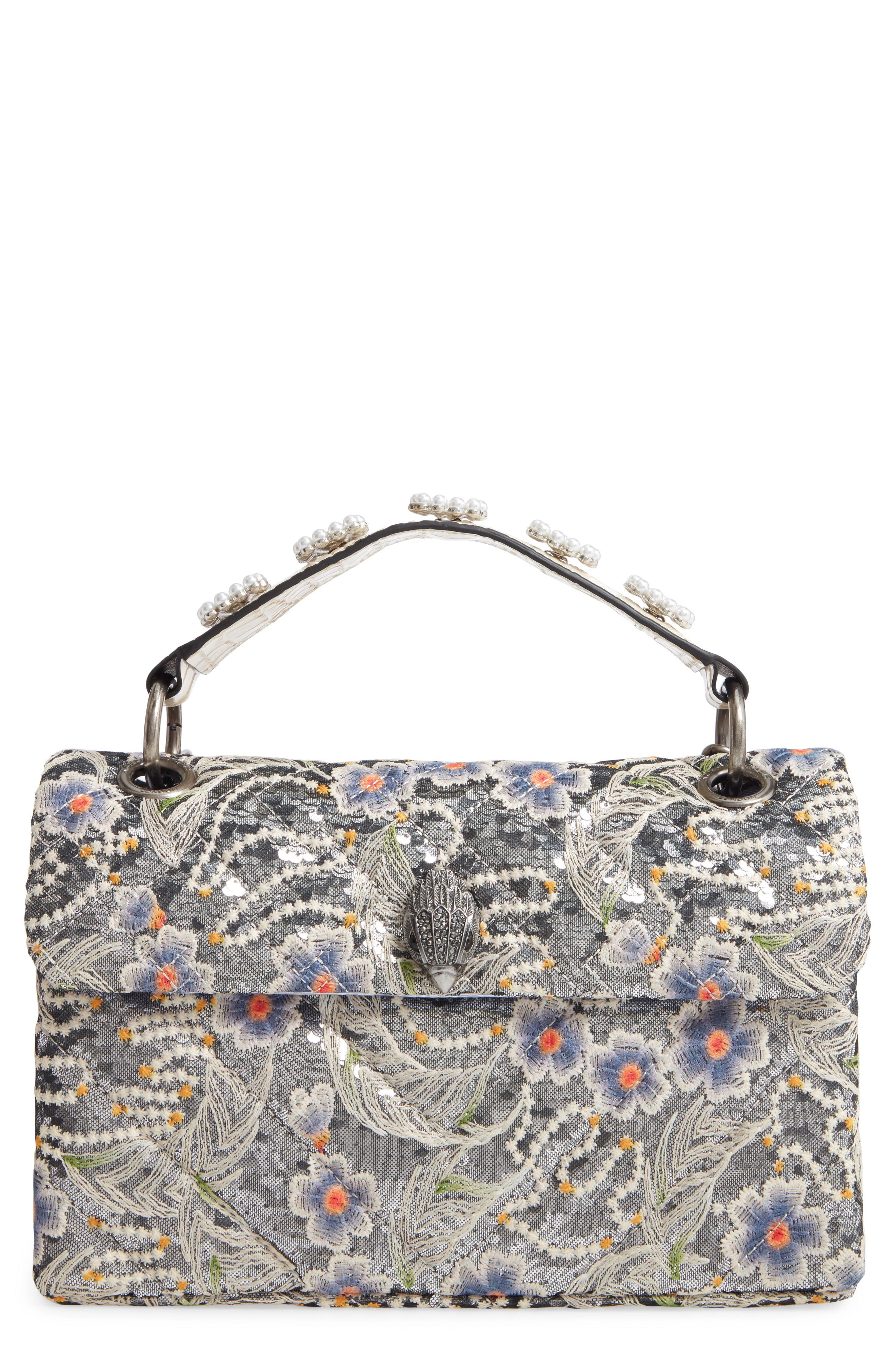Kurt Geiger Kensington Embroidered Sequin Shoulder Bag Lyst