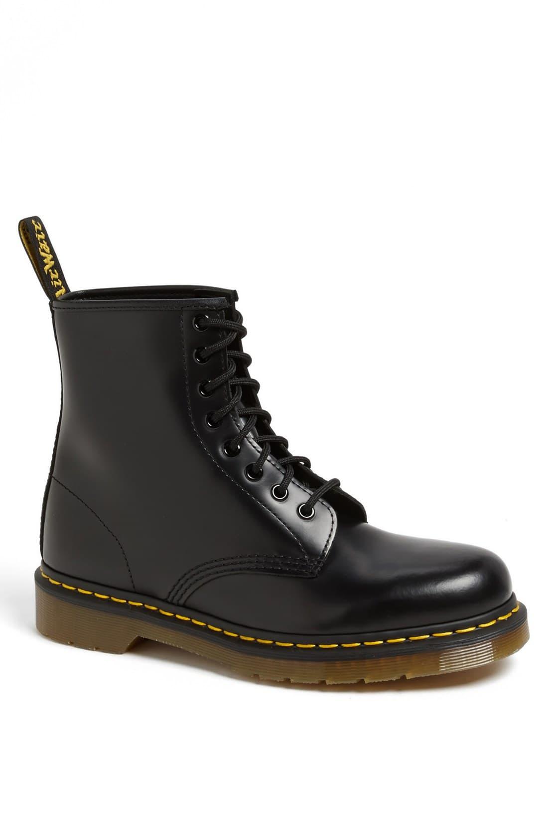 black lace up boots doc martens