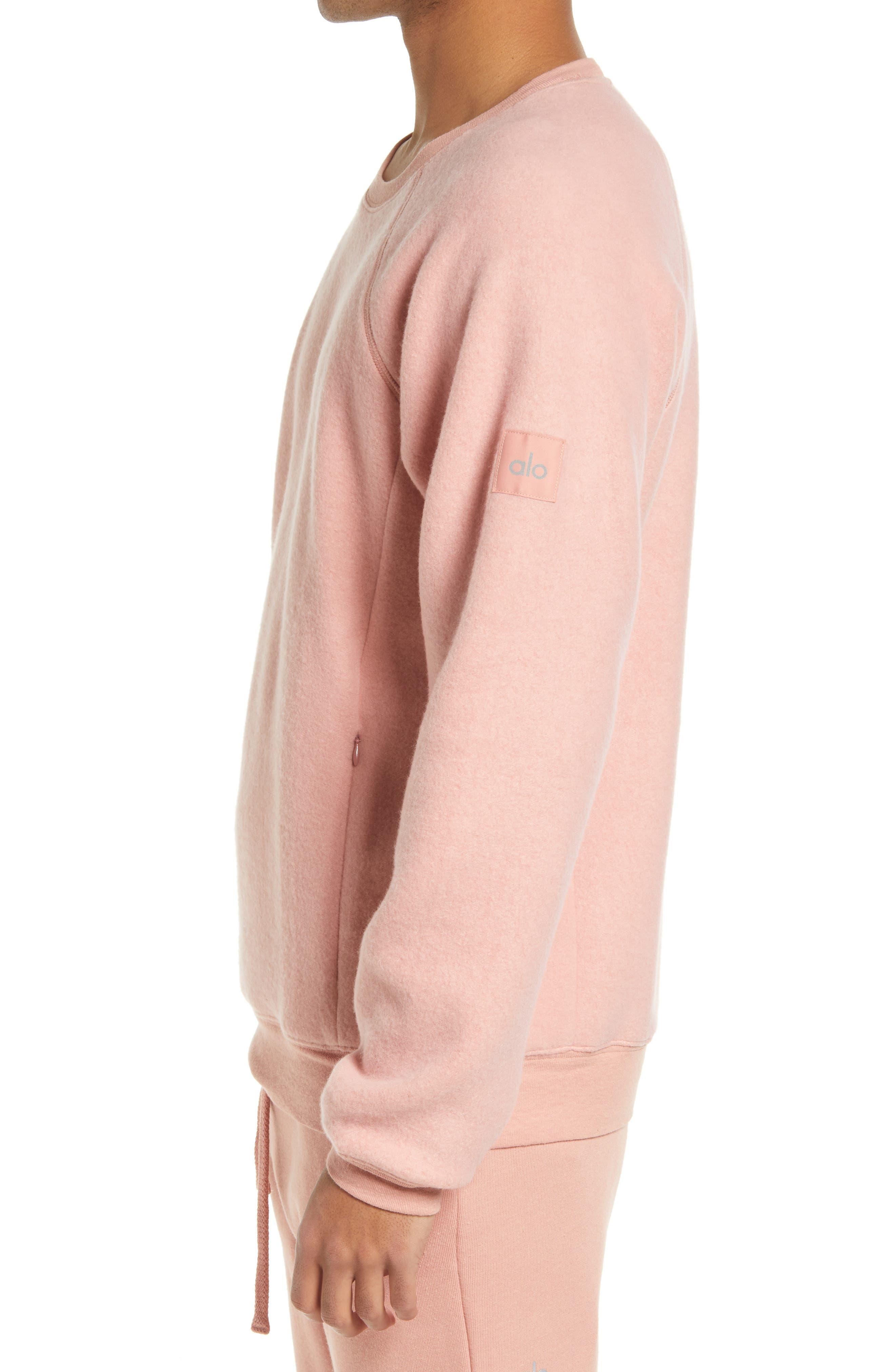 Alo Yoga Triumph Crewneck Sweatshirt in Pink for Men | Lyst