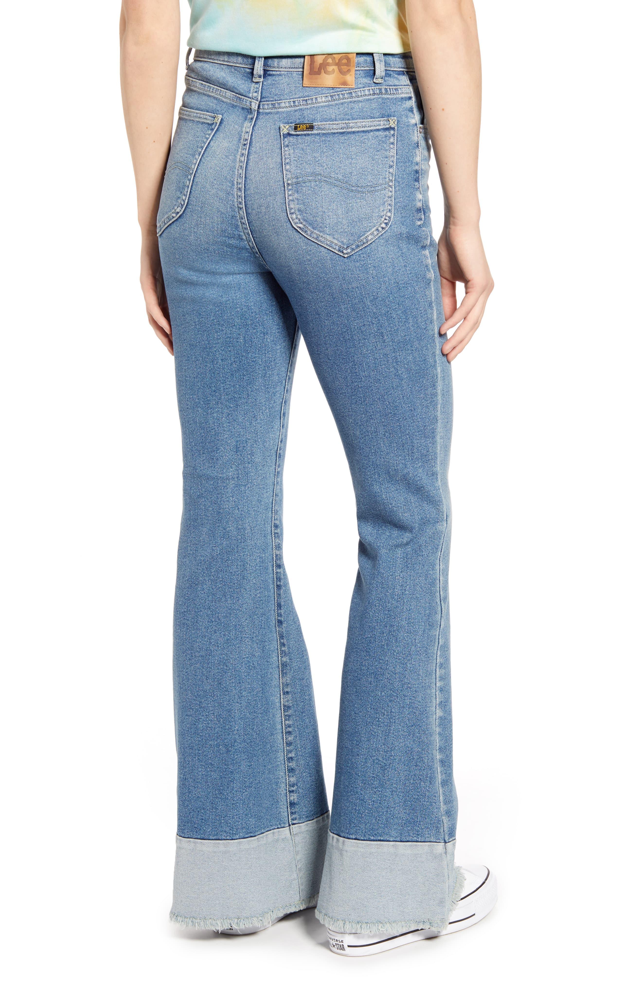 Lee Jeans Denim High Waist Flare Jeans in Blue - Lyst