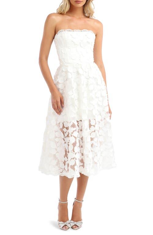 HELSI Florence Sequin Floral Strapless Midi Dress in White | Lyst HELSI Florence Sequin Floral Strapless Midi Dress in White | Lyst