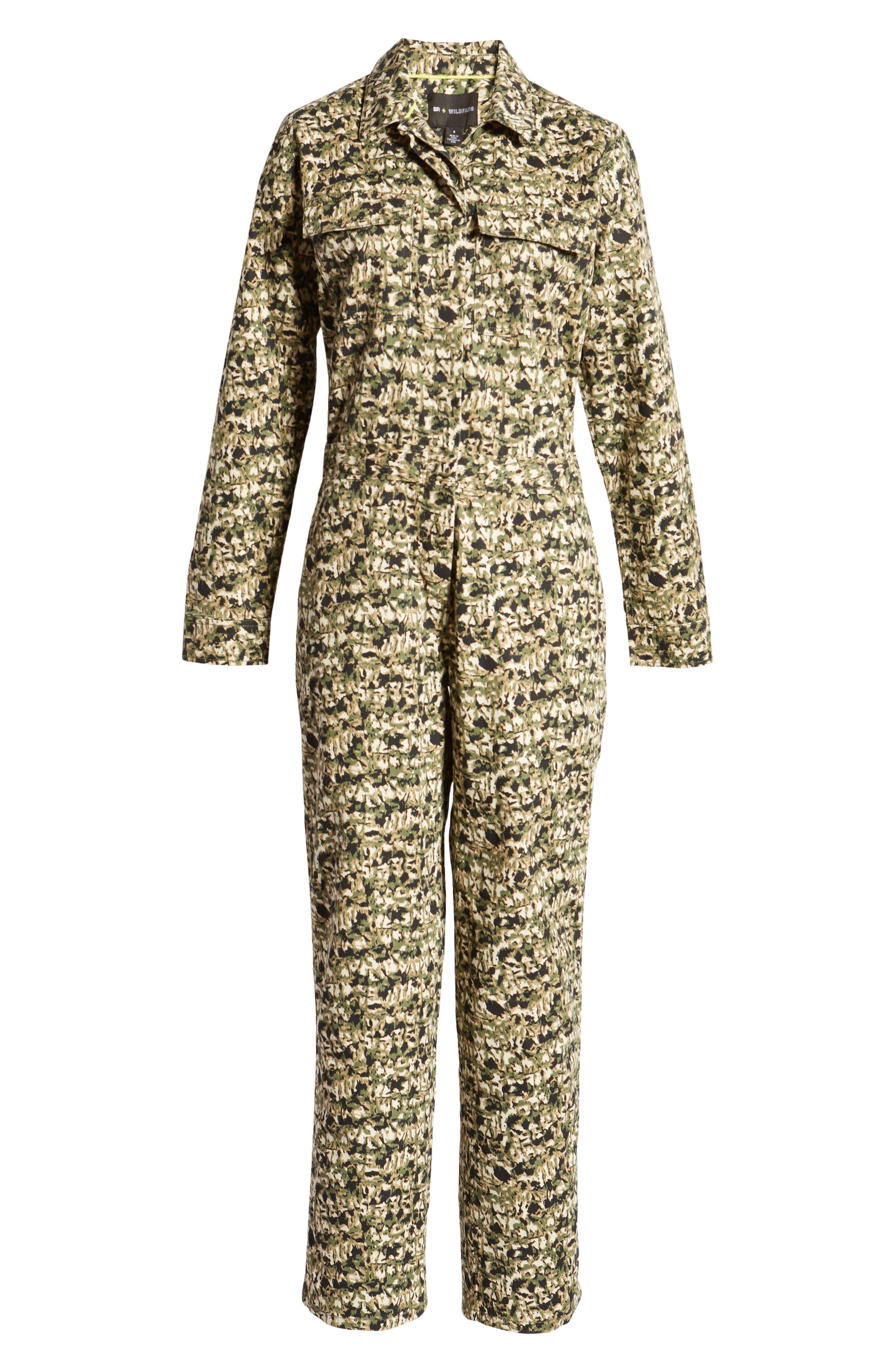 BP. + Wildfang Bp. + Wildfang Utility Jumpsuit In Olive- Beige Etched  Reptile At Nordstrom Rack in Natural | Lyst