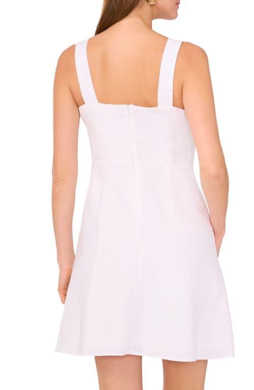 Vince Camuto Square Neck Linen Blend Minidress in White | Lyst Vince Camuto Square Neck Linen Blend Minidress in White | Lyst