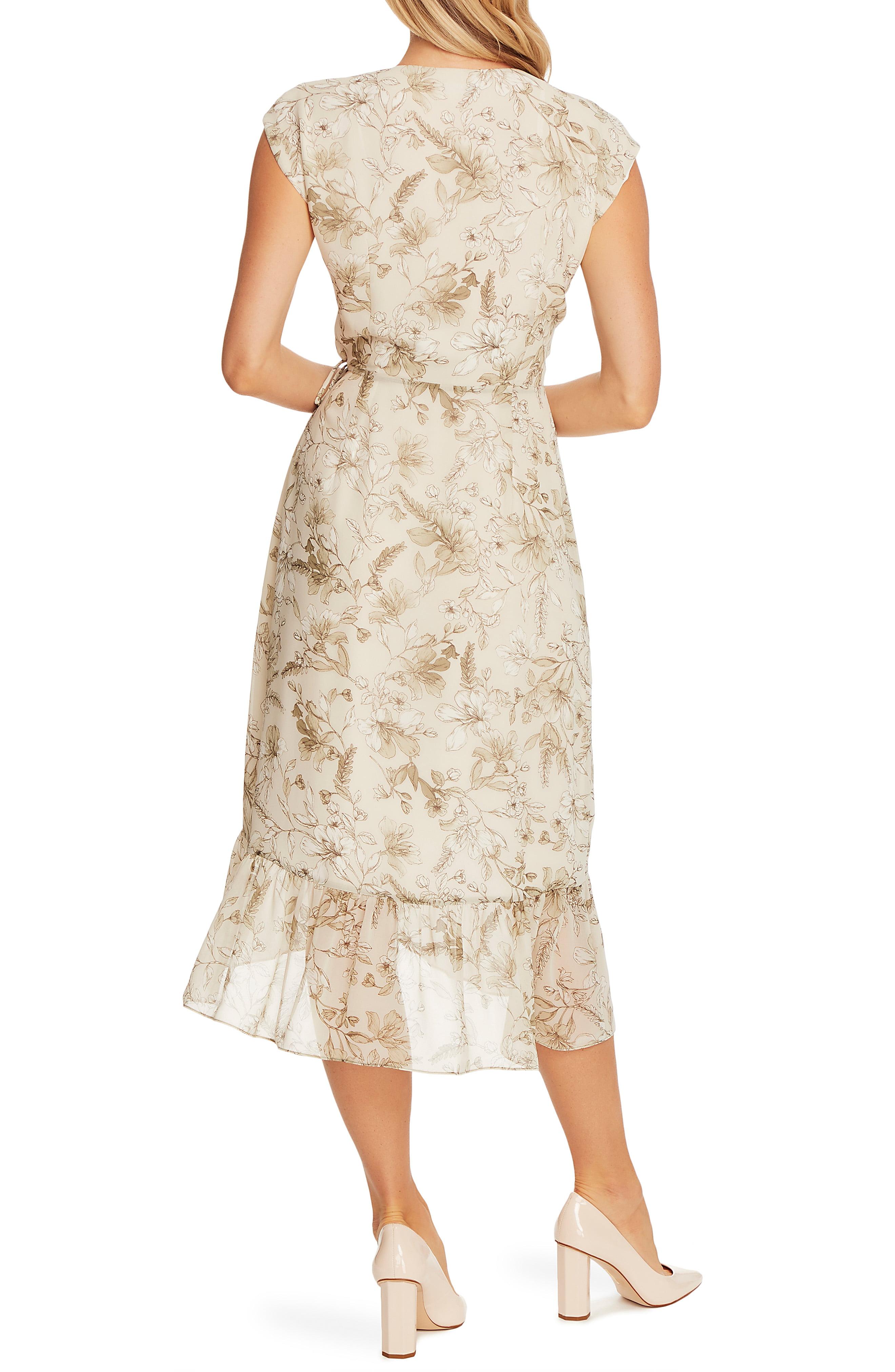 vince camuto faux wrap dress