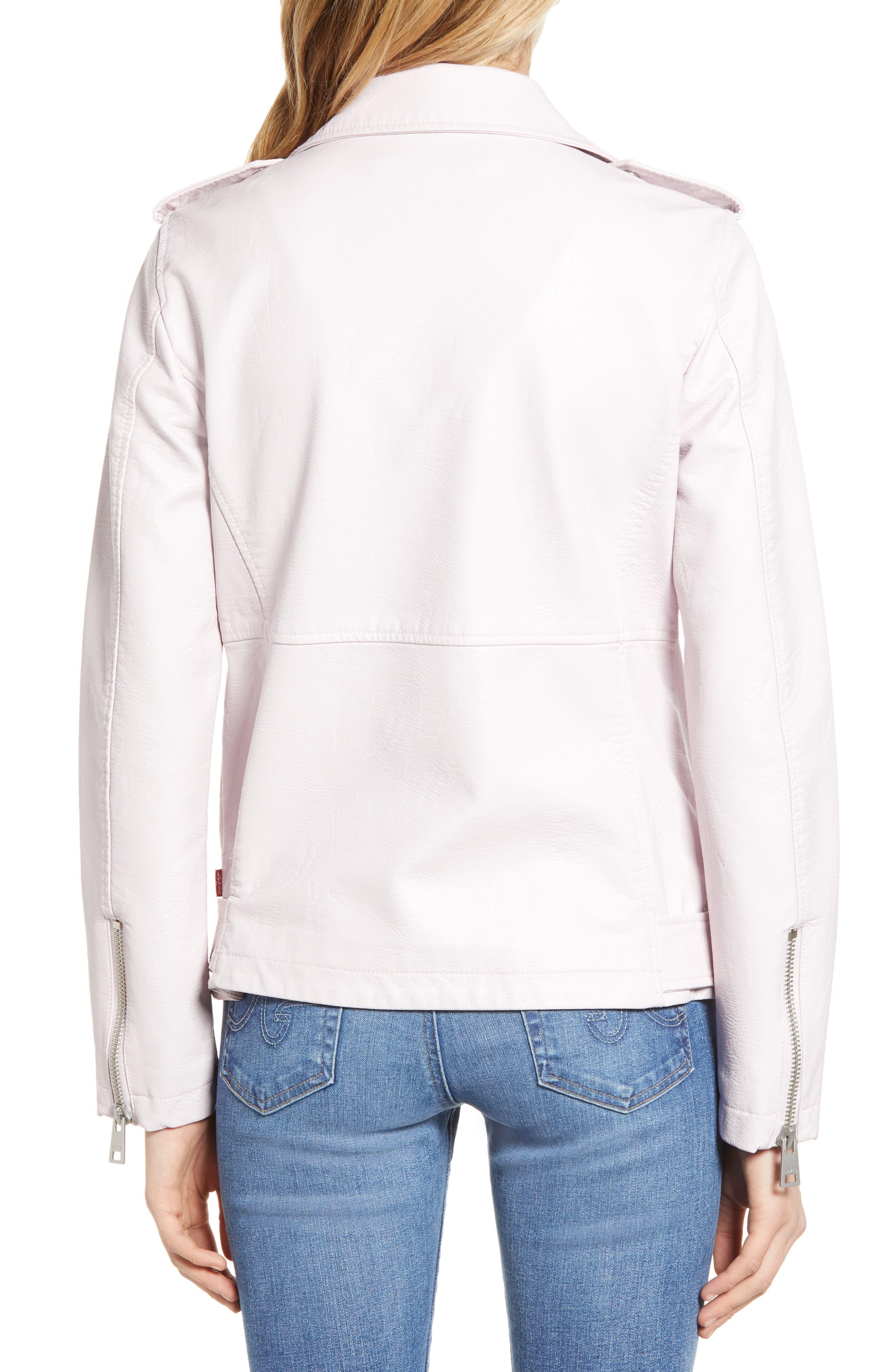 levi's oversize faux leather moto jacket