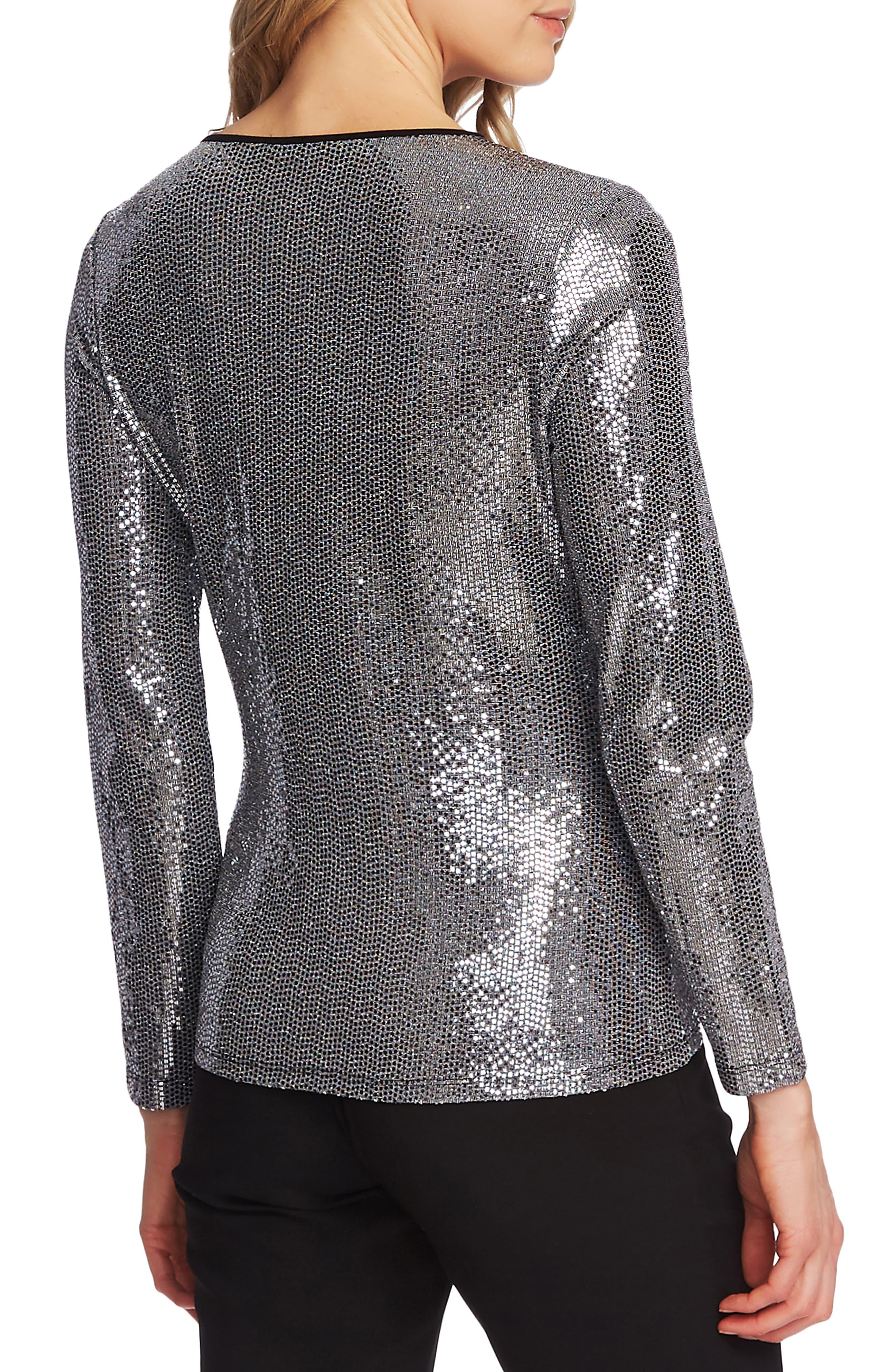 vince camuto sequin top