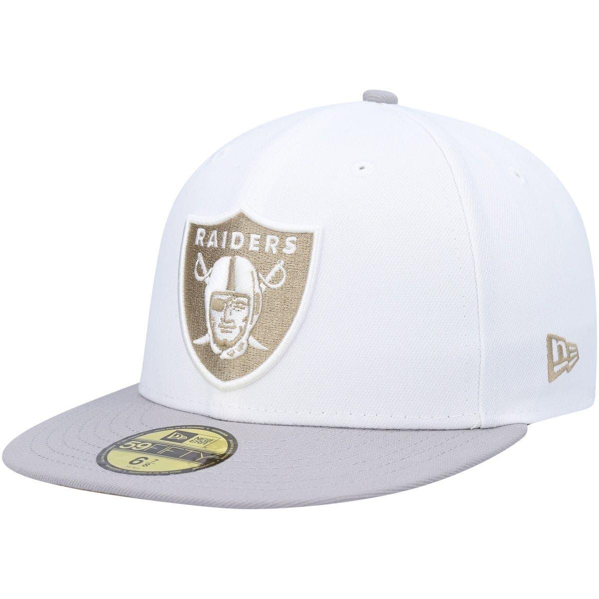 KTZ /gray Las Vegas Raiders 50th Anniversary Gold Undervisor 59fifty Fitted  Hat At Nordstrom in White for Men