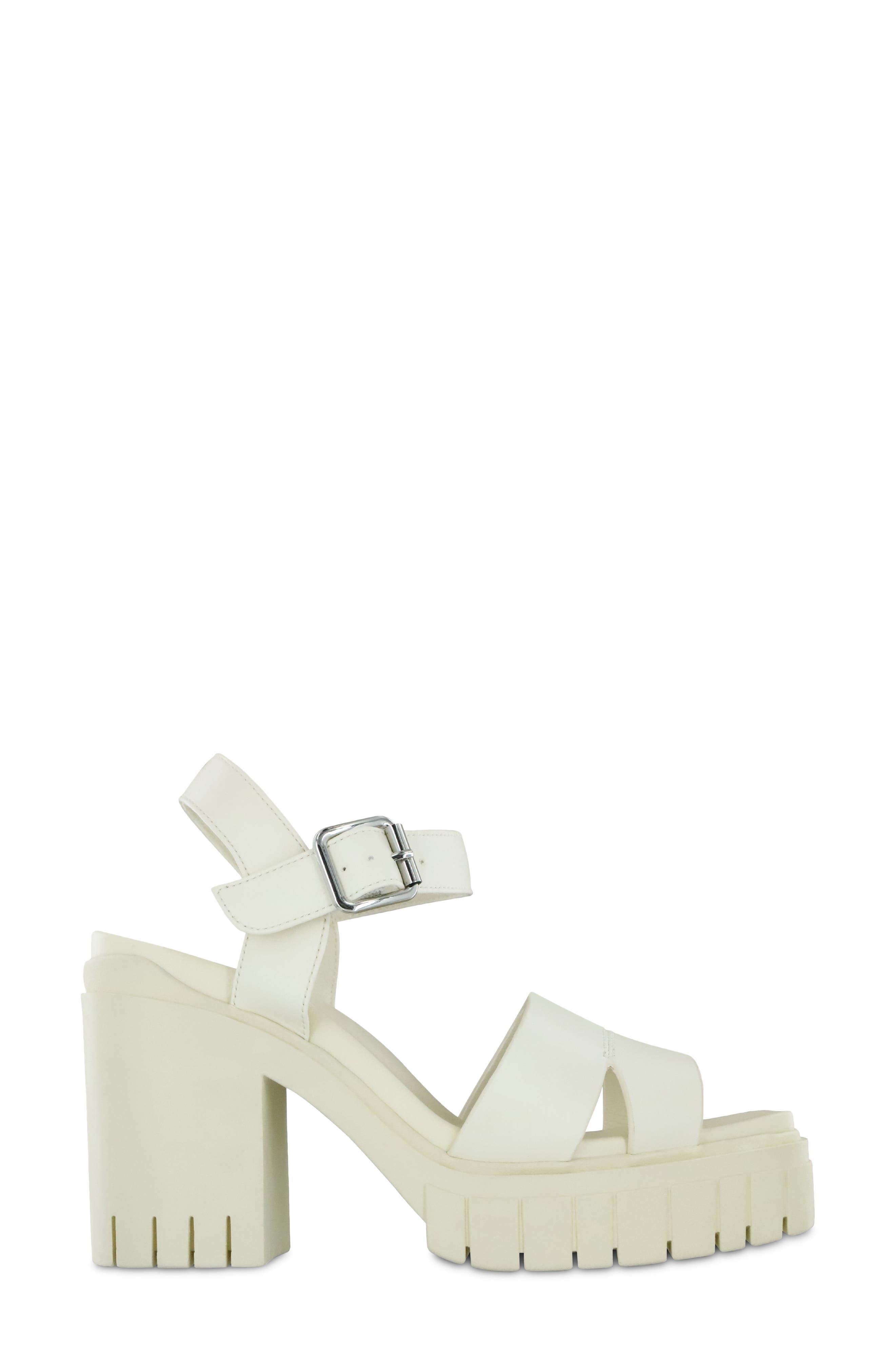 MIA Nivea Platform Sandal in White | Lyst