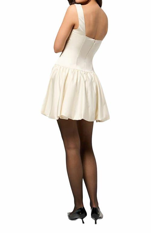 WeWoreWhat Bubble Skirt Corset Mini Dress in White | Lyst