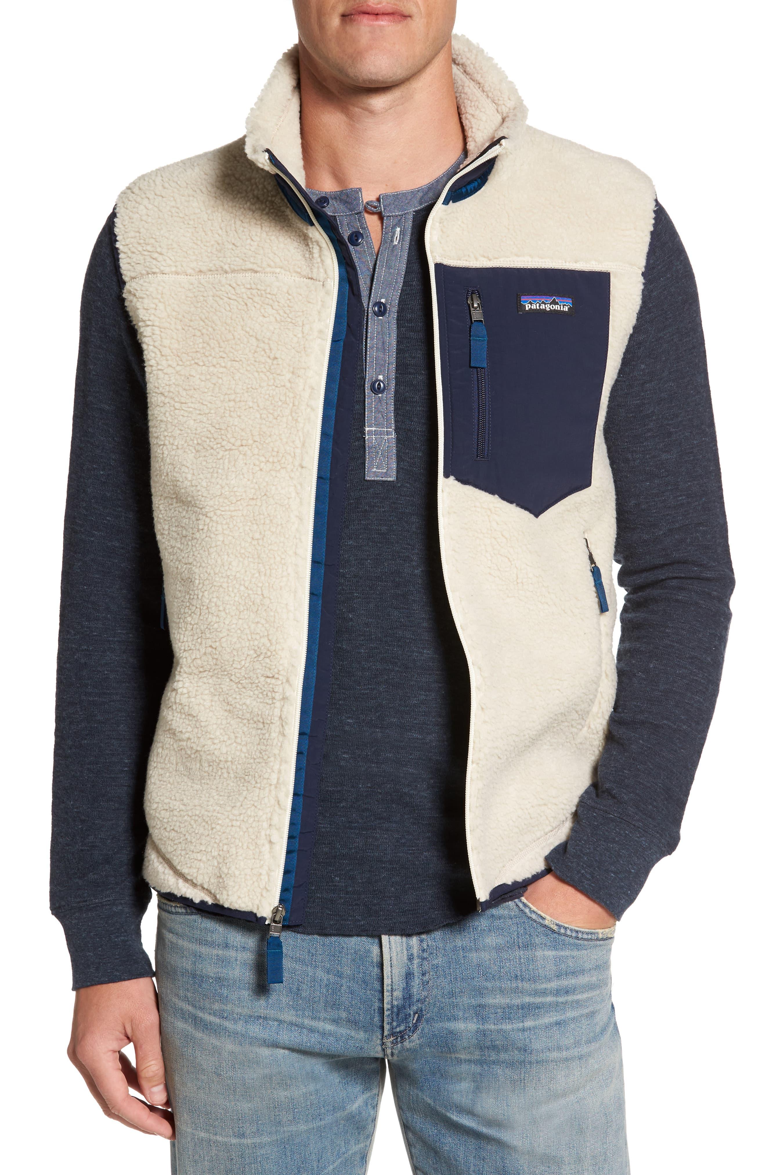 Patagonia Fleece Classic Retro-x Windproof Vest in Beige (Natural) for