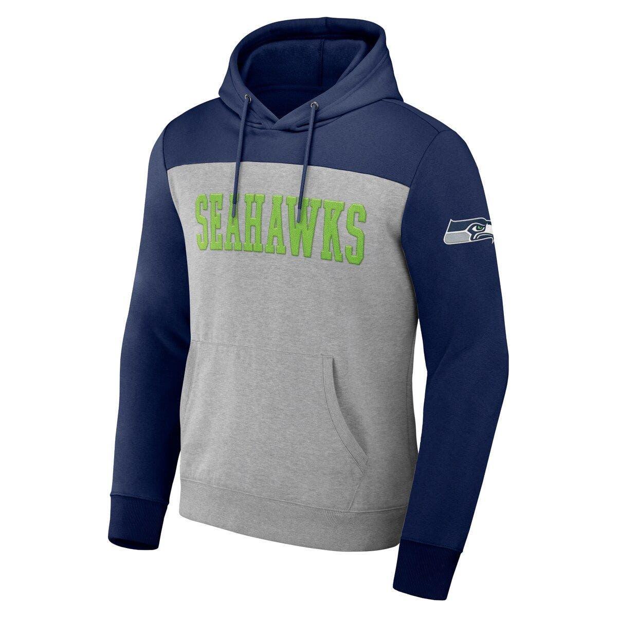 Starter Mens Seattle Seahawks Hoodie Sweatshirt, Blue, Large