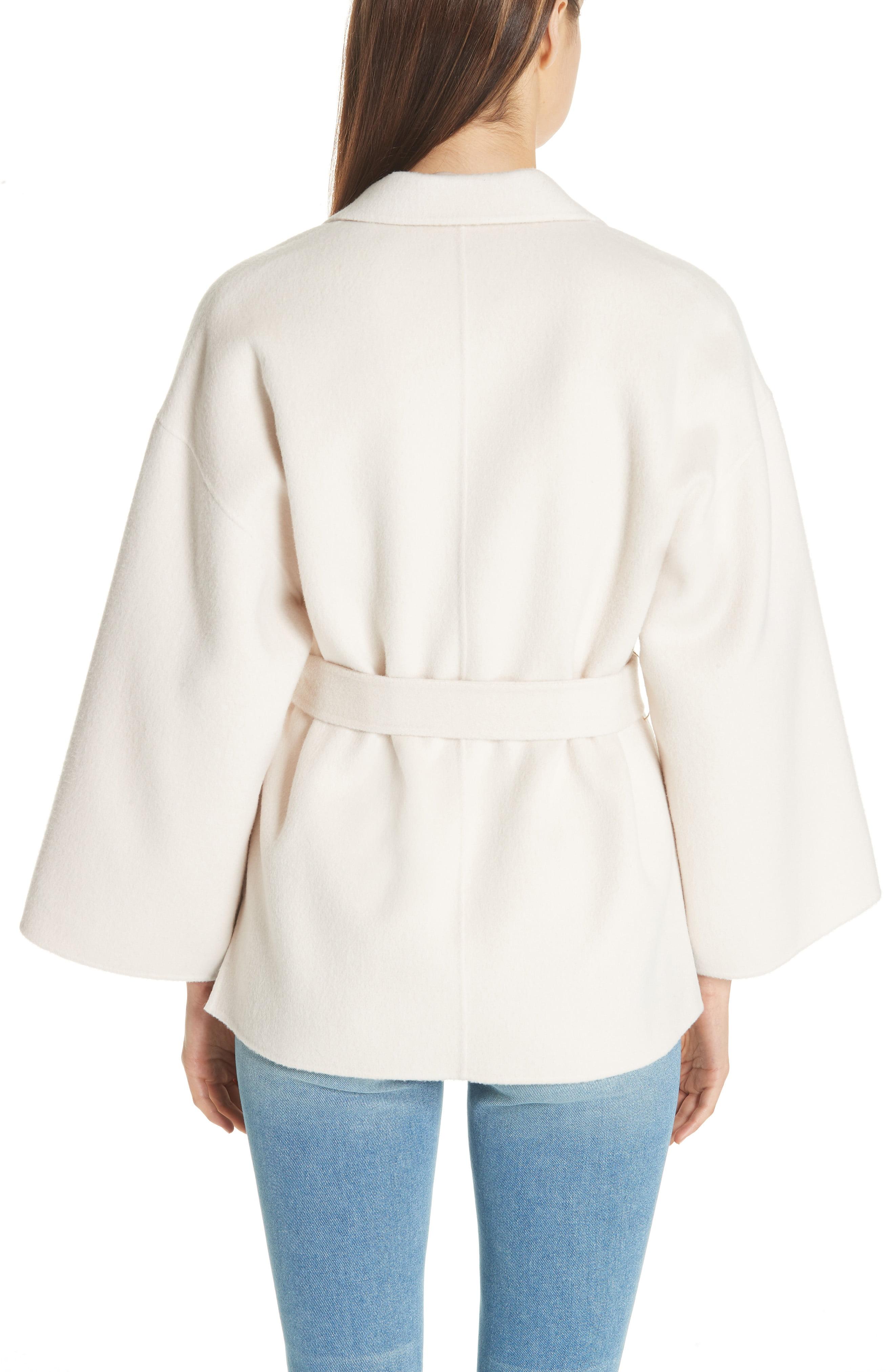Theory Wool & Cashmere Belted Robe Jacket in Buttercream (Natural) Lyst