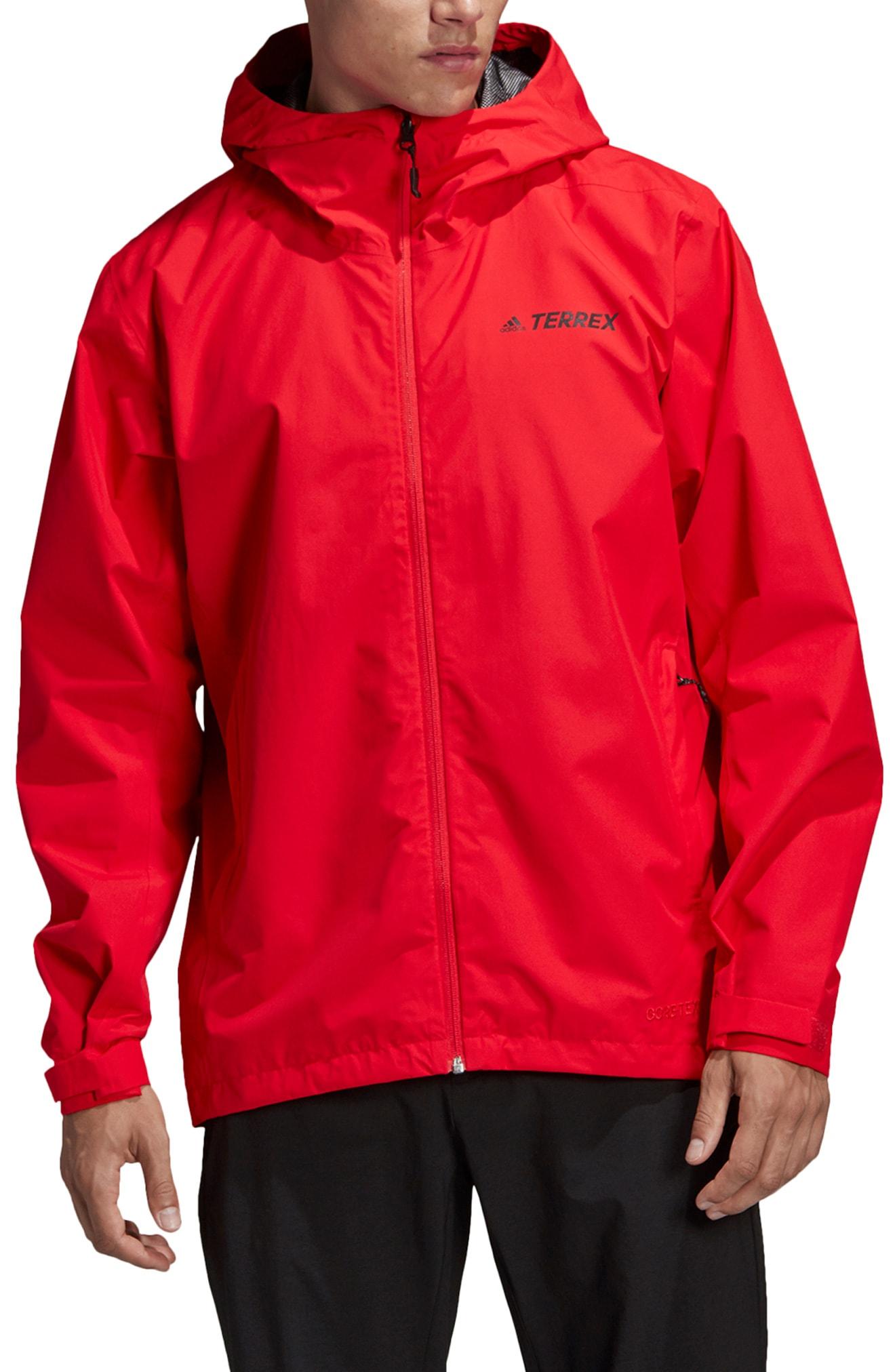 Adidas Terrex Gtx Gore Tex Rain Jacket In Red For Men Lyst Adidas Terrex Gtx Gore Tex Rain Jacket In Red For Men Lyst