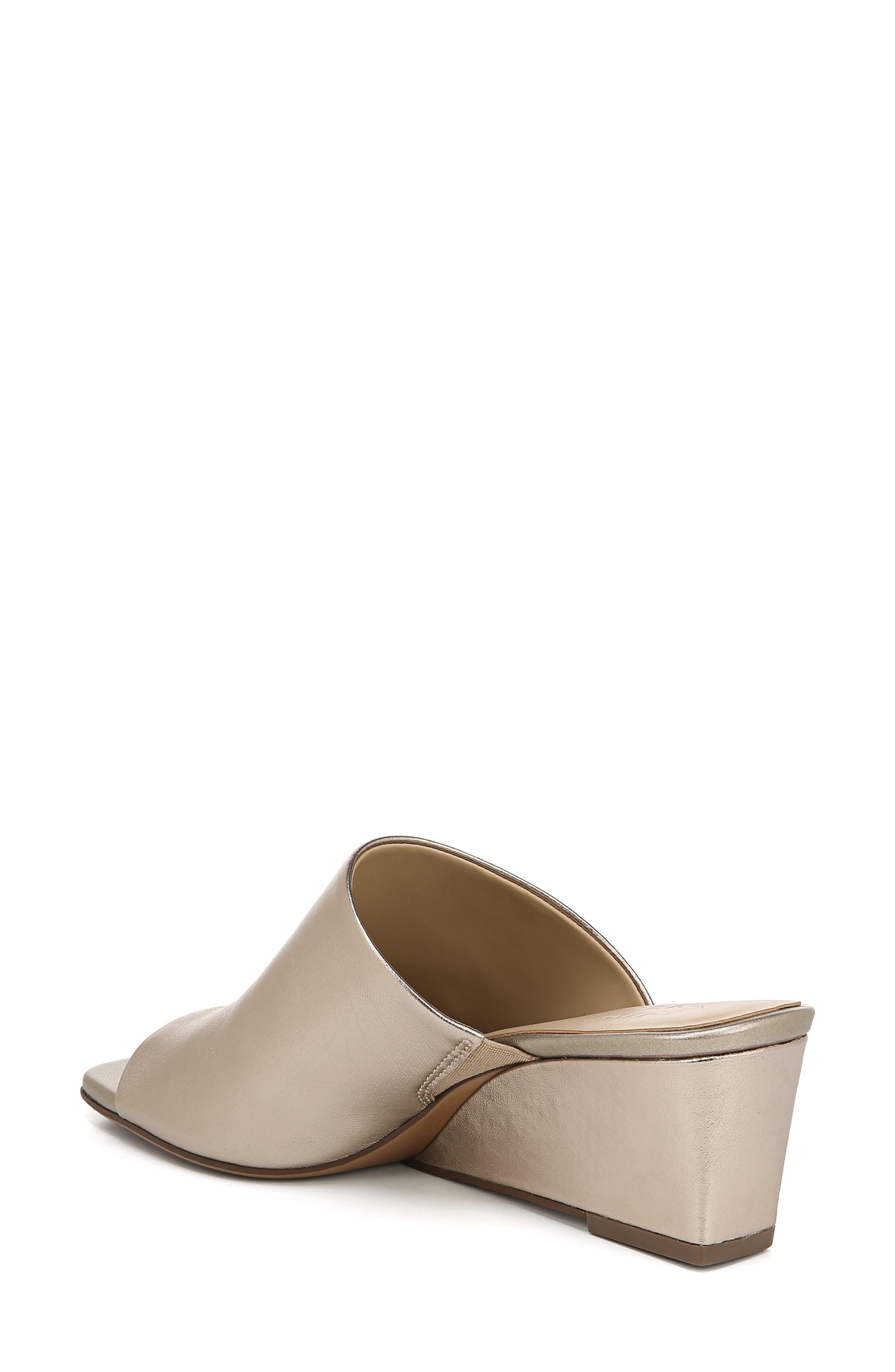 naturalizer zaya wedge leather sandals