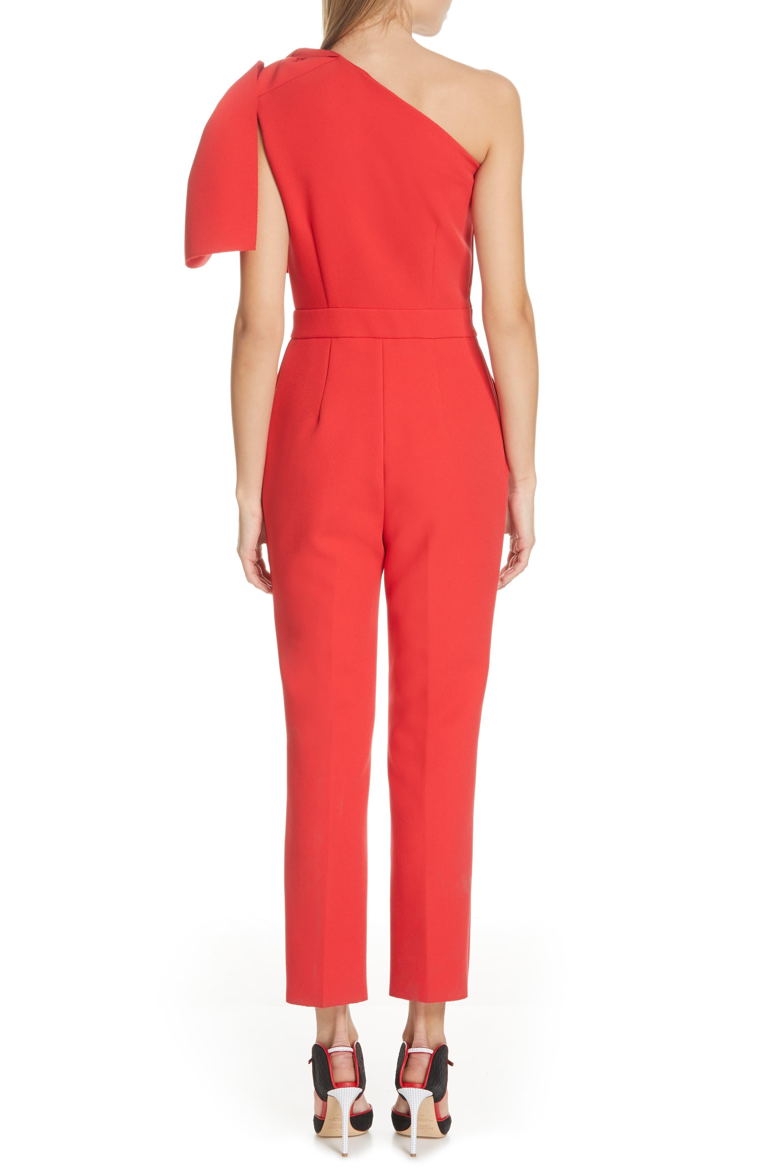 msgm one shoulder jumpsuit