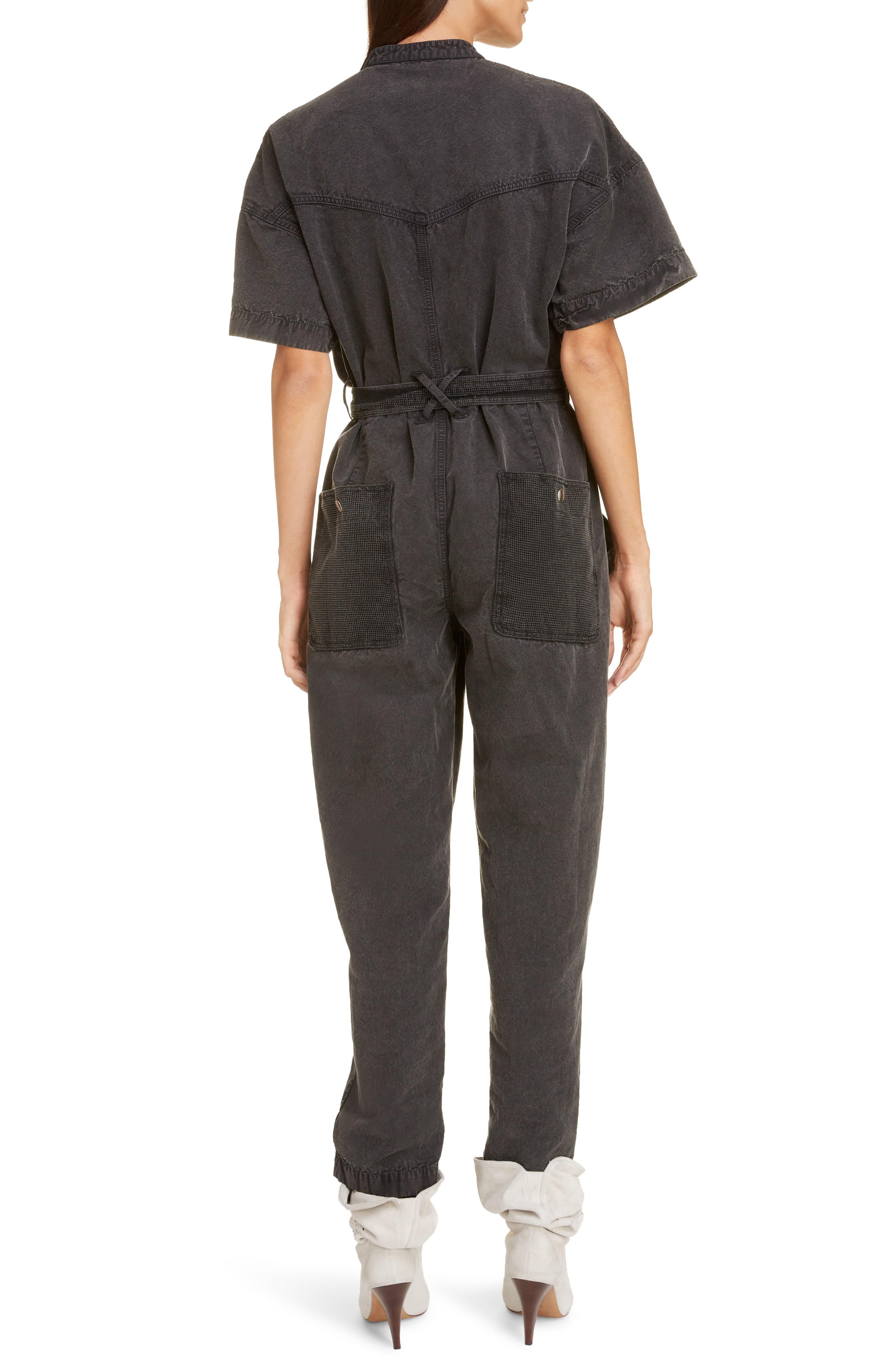 Isabel Marant Tundra Denim Jumpsuit in Faded Black (Black) Lyst