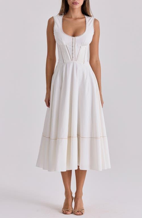 sachin and babi light blue dress Sweetheart Neckline Lace Midi Dress in Navy