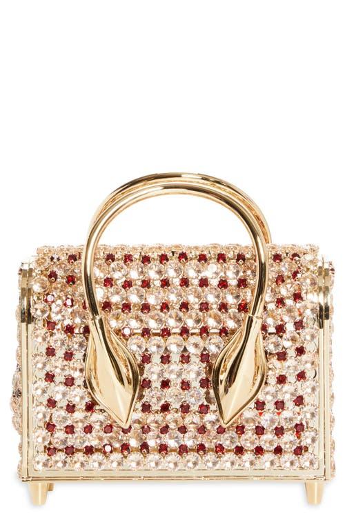 Christian Louboutin Crystal Mesh Top Handle Bag in Pink | Lyst