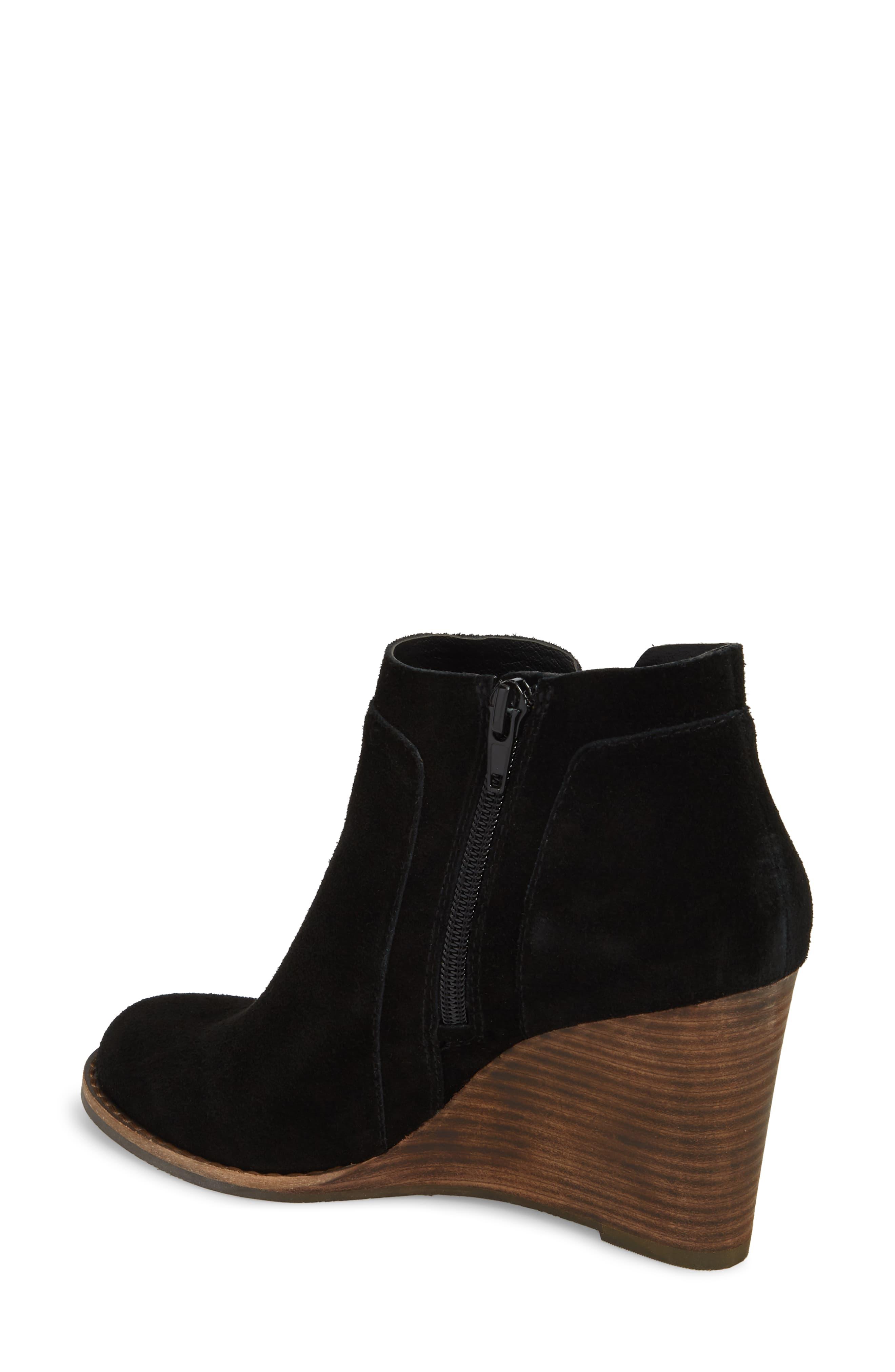 Lucky Brand Suede Yabba Wedge Bootie in 