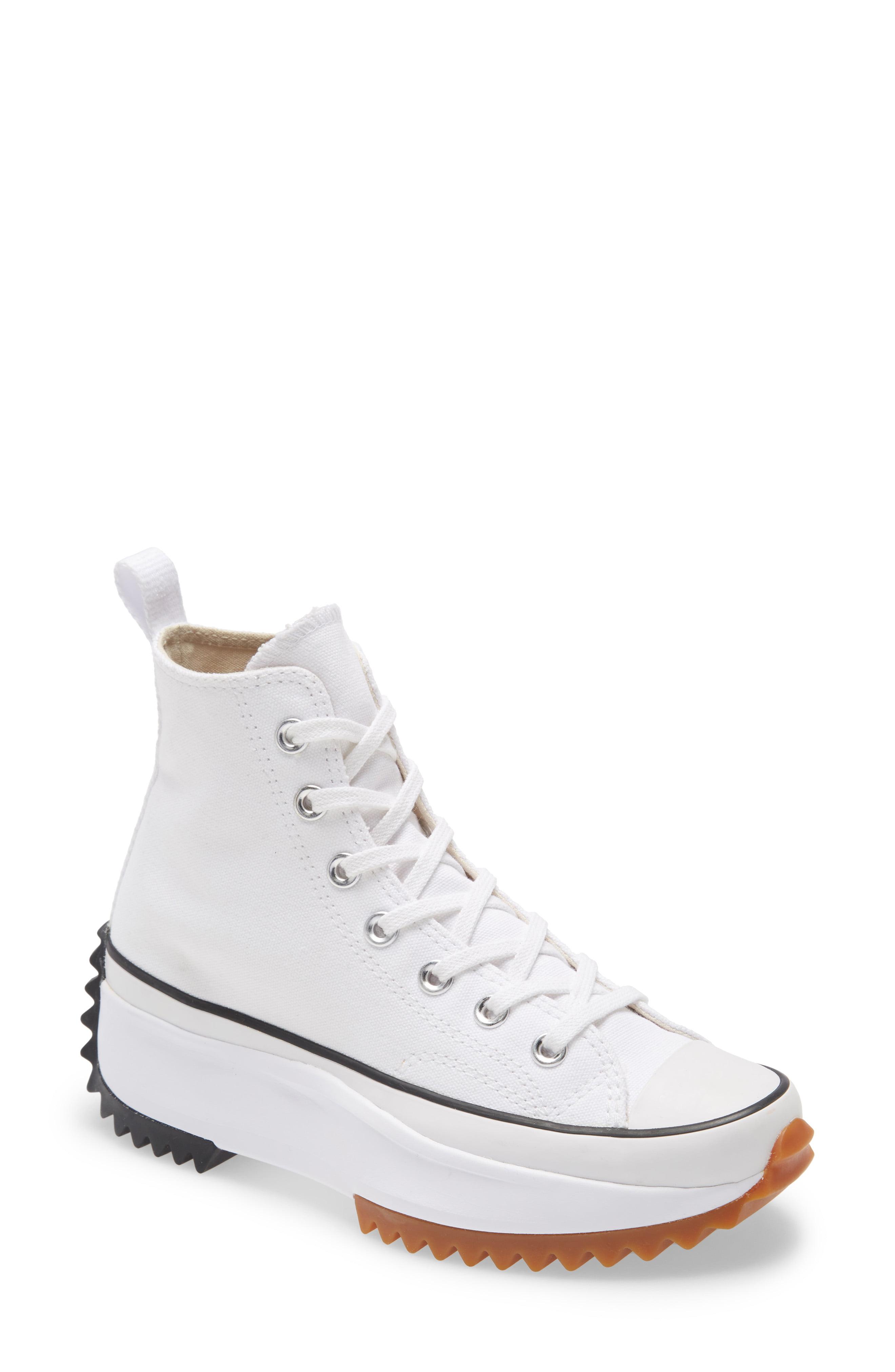 platform white converse high top