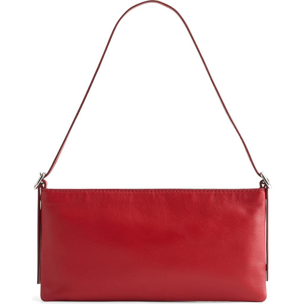 Madewell The Mini Sculptural Buckle Shoulder Bag in Red | Lyst