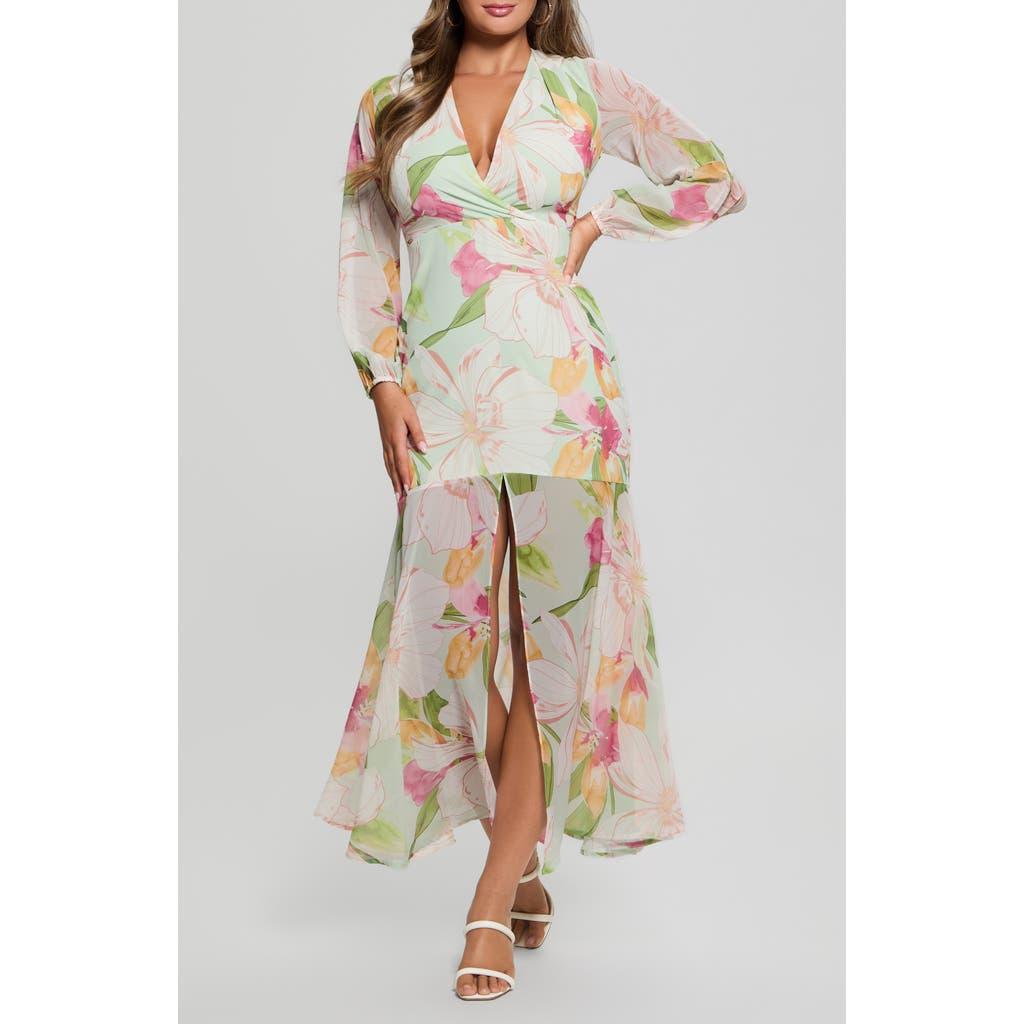 Ted Baker Gionnna Floral-print Chiffon Maxi Dress in Black