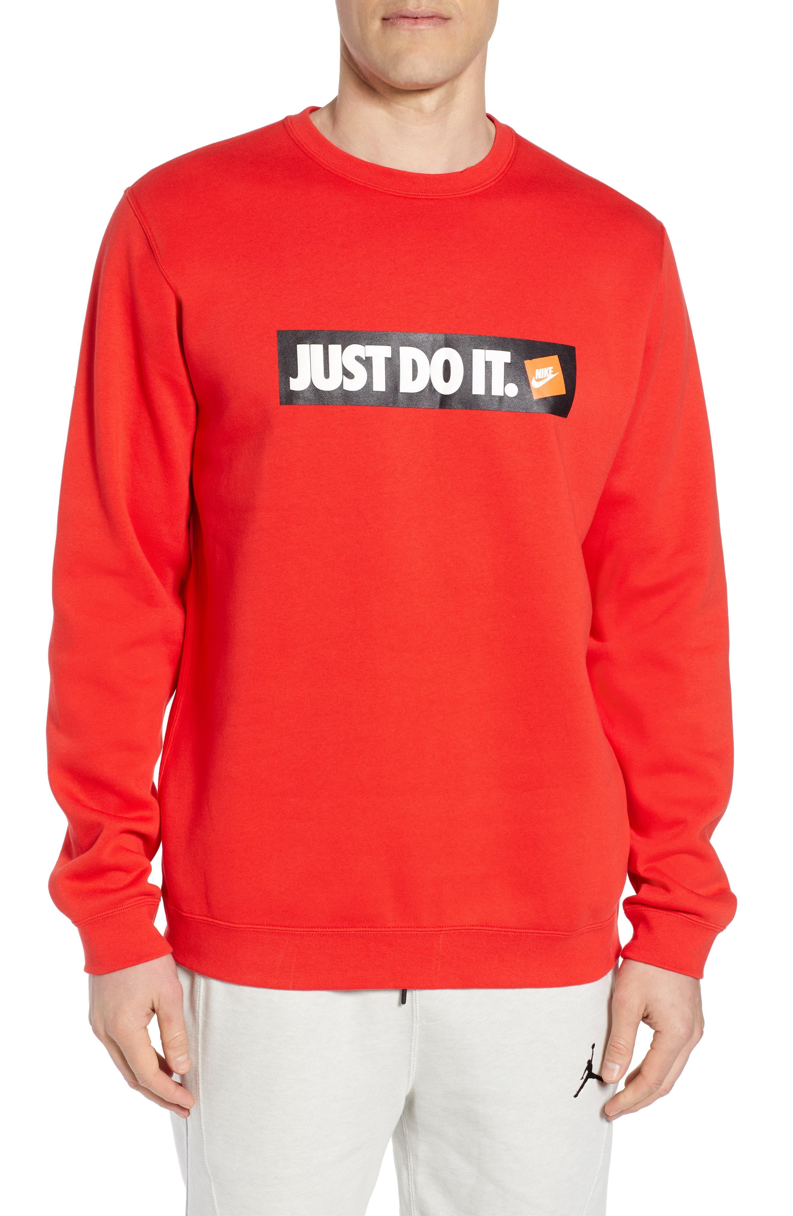 just do it hoodie red