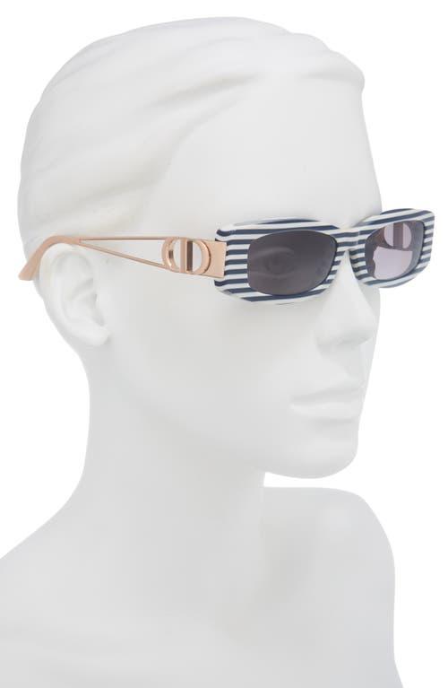 DIOR 30Montaigne S14I 54mm Rectangular Sunglasses BLUE NWT case and box DIOR 30Montaigne BU XXL (61 - 16) with Blue lenses and Black  main image 4