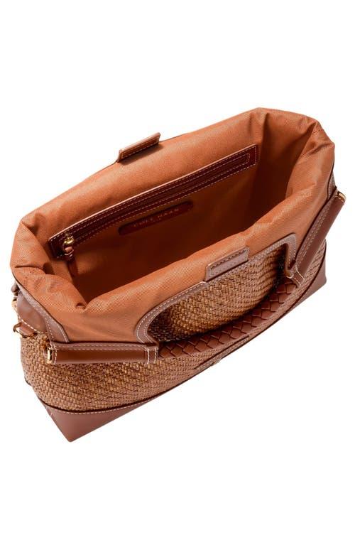 Cole Haan Carolyn Raffia Foldover Tote in Brown | Lyst