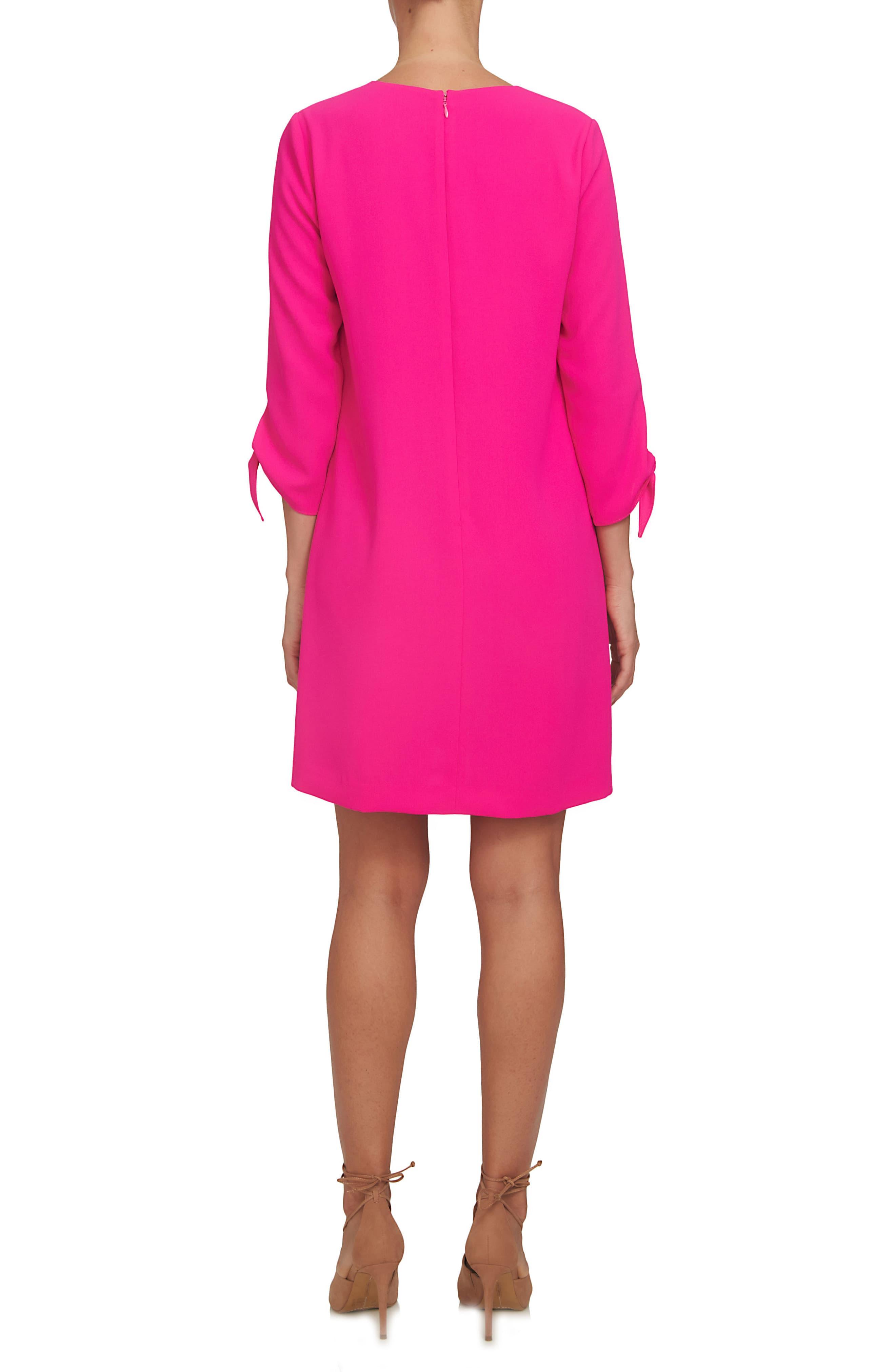 Cece Synthetic Tie Sleeve Shift Dress in Hot Magenta (Pink) - Save 30% ...