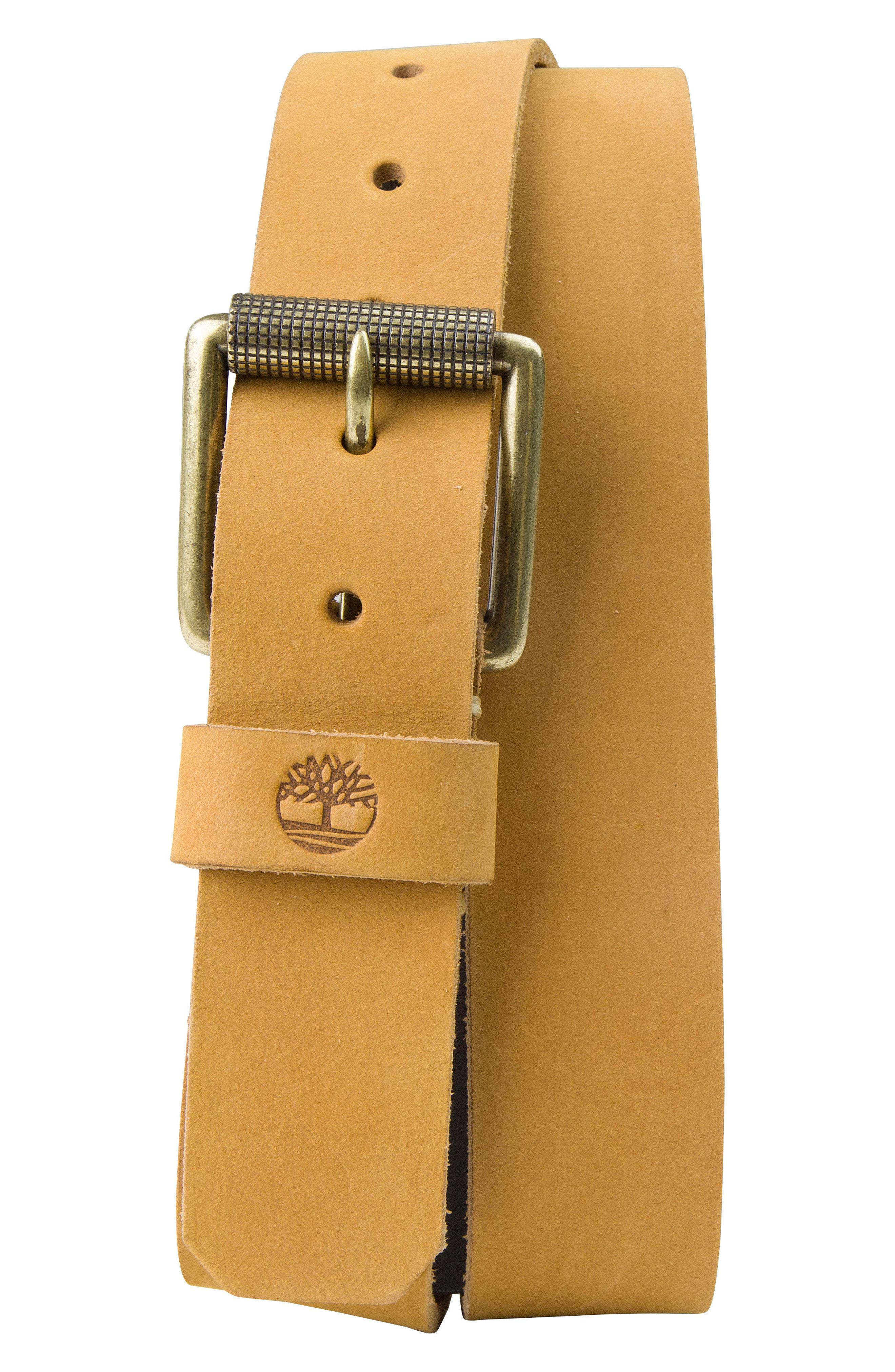 timberland brown belt