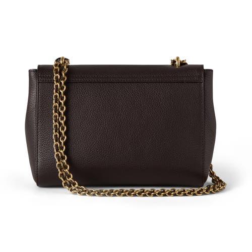 【MULBERRY】LILY MEDIUM SHOULDER BAG Mulberry | Medium Lily | Black & Silver Glossy Goat | Women
