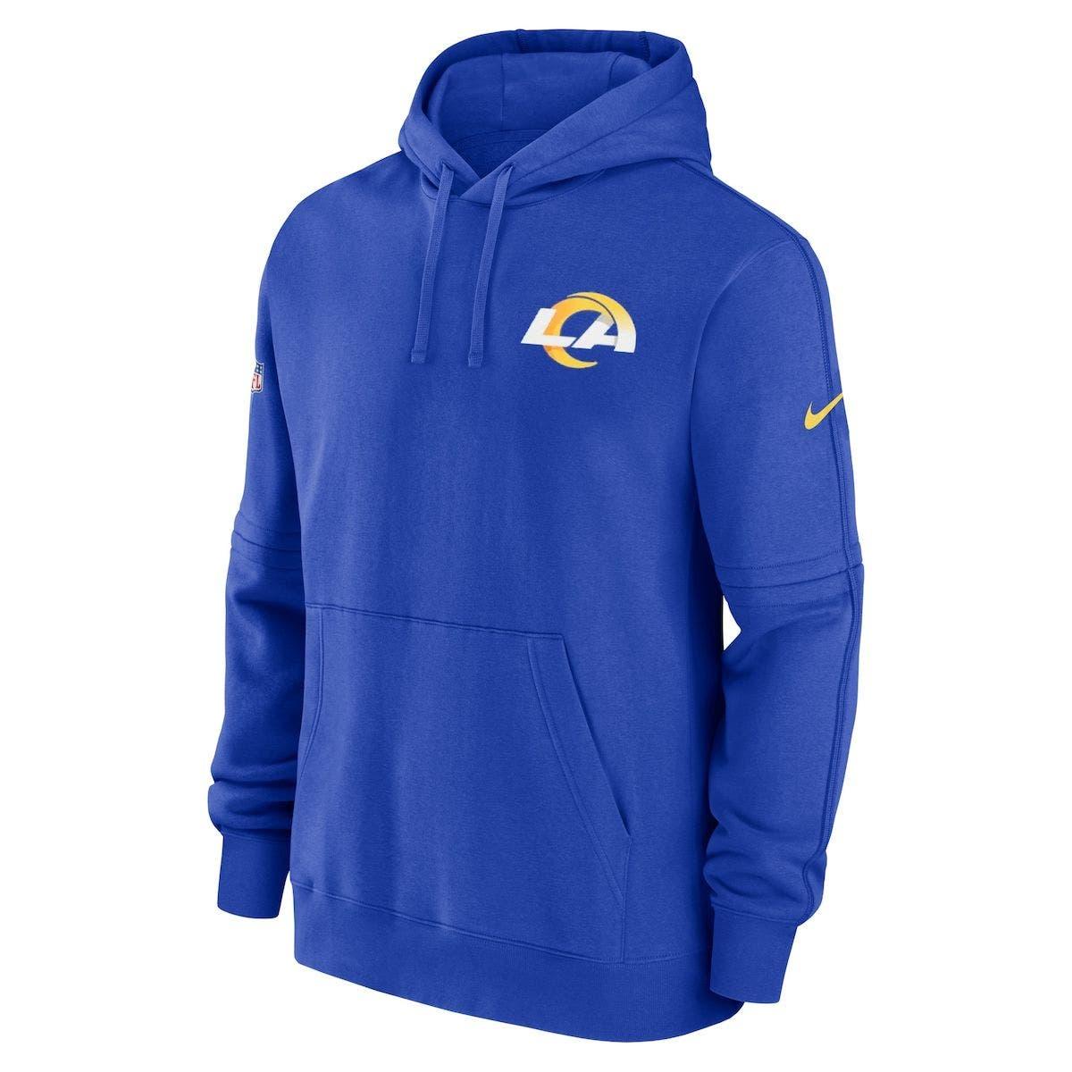 Men's Los Angeles Rams Nike Royal Primary Logo Therma Performance Pullover  Hoodie