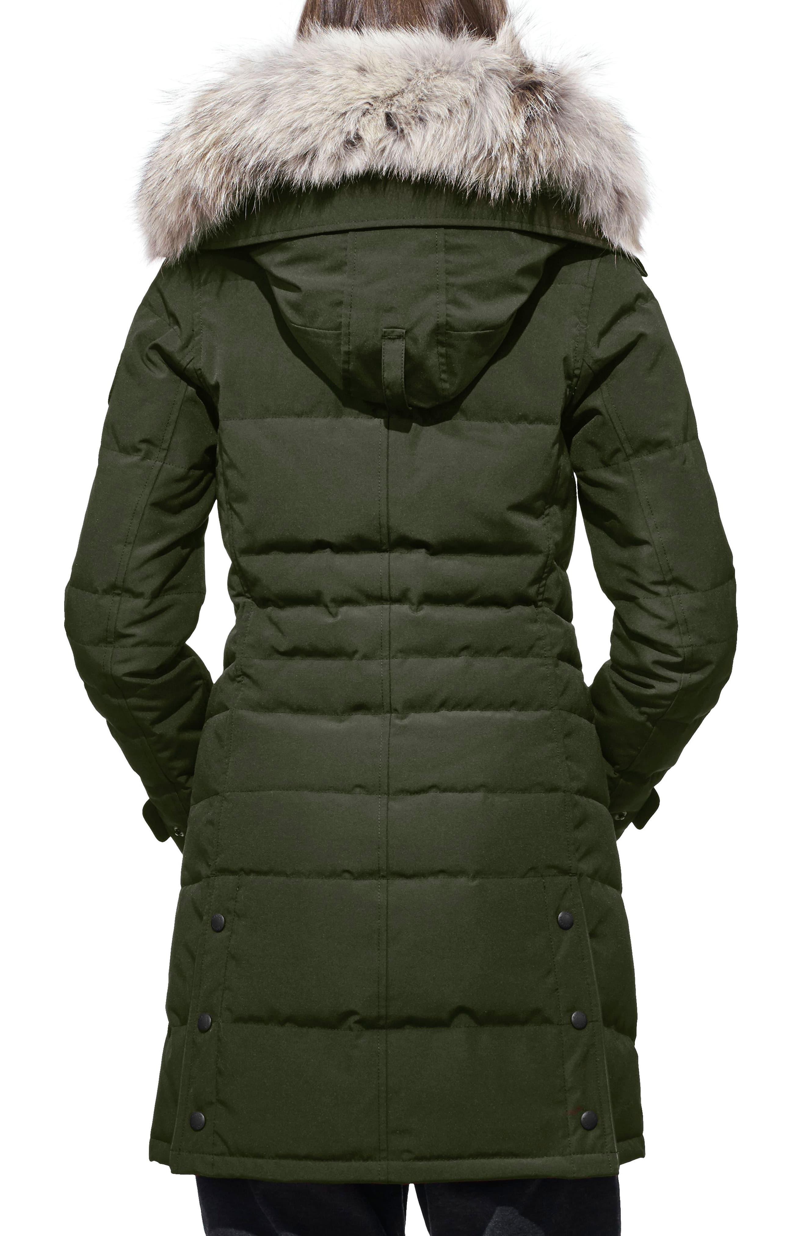 Canada Goose Lorette Hooded Down Parka With Genuine Coyote Fur Trim in