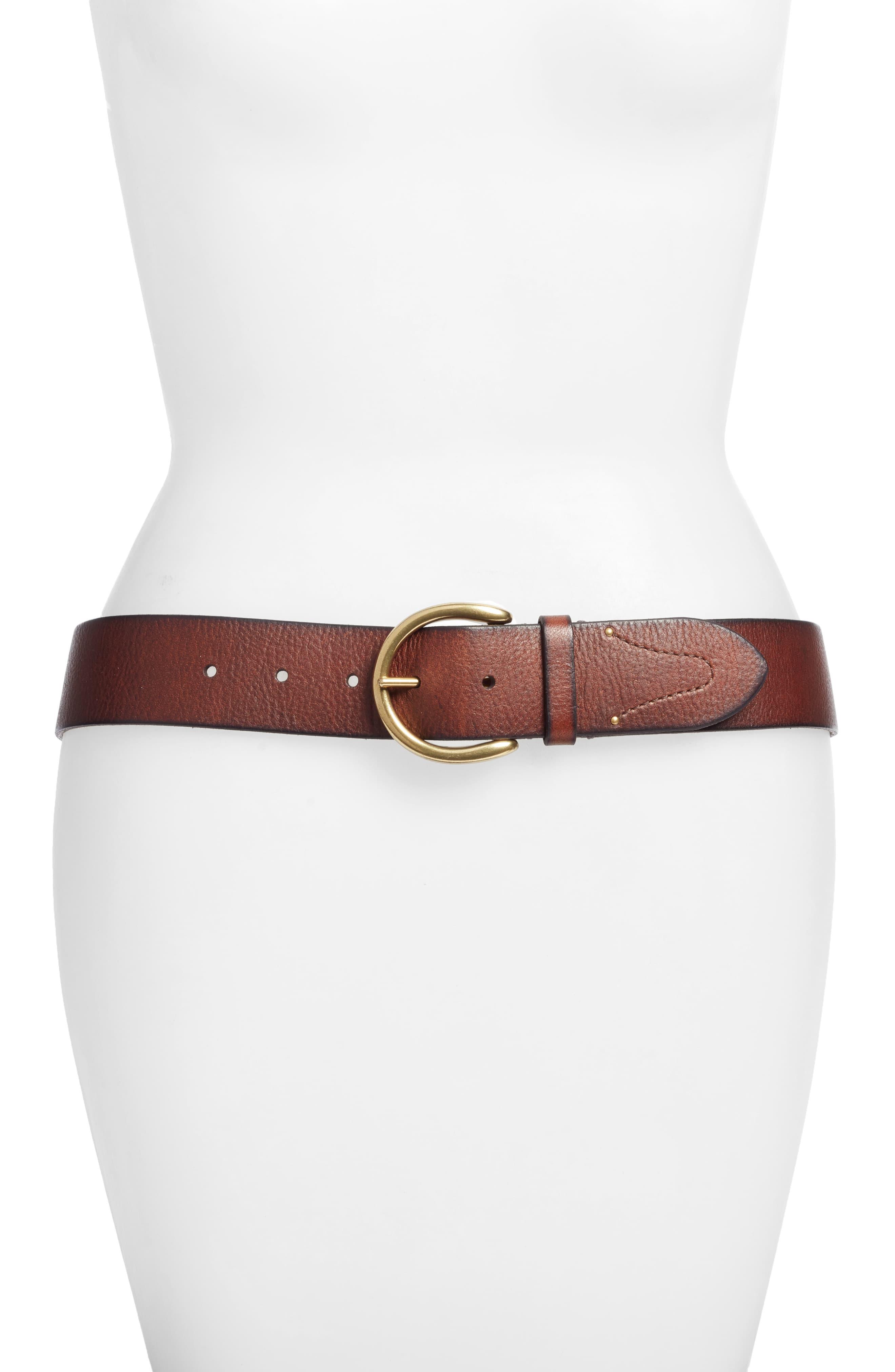 Frye Campus Leather Belt in Brown - Lyst