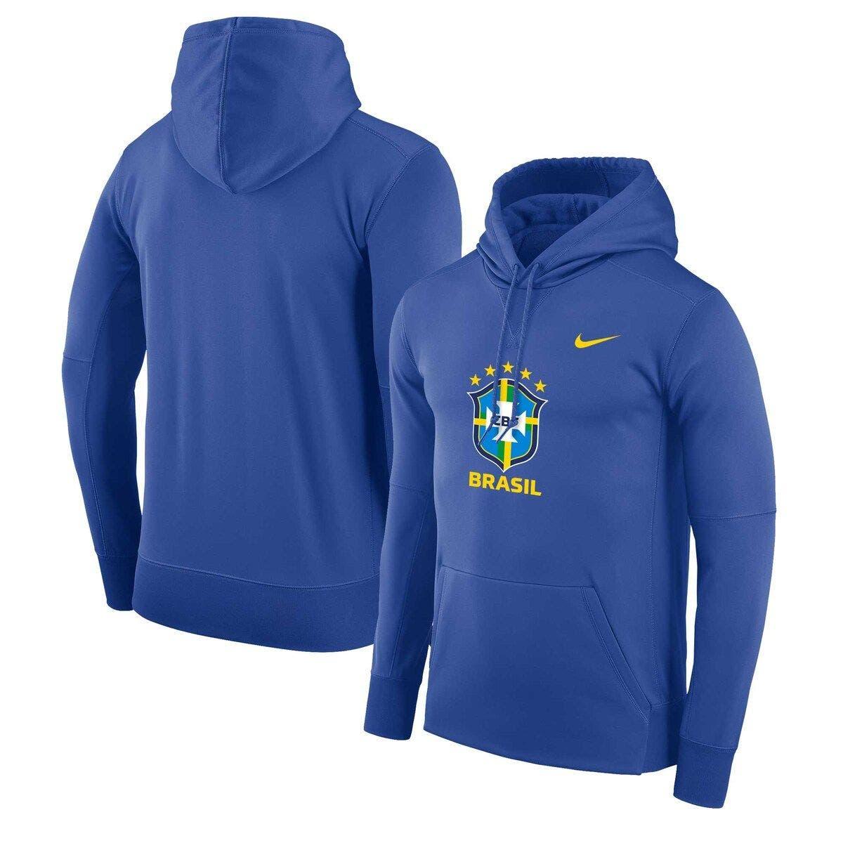 Nike Brazil National Team Performance Pullover Hoodie At Nordstrom in Blue  for Men