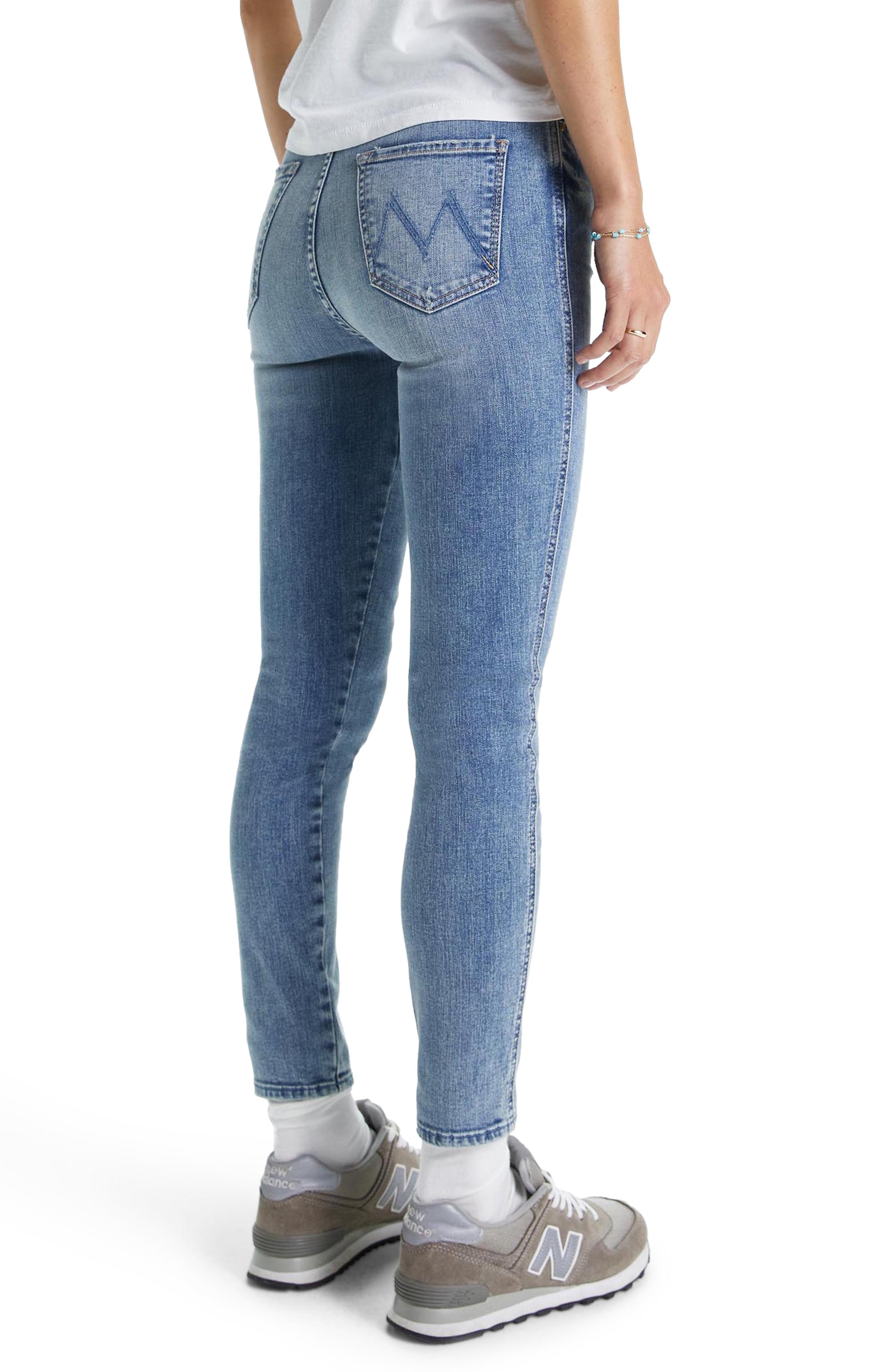 Mother Denim The Swooner High Waist Ankle Skinny Jeans in Blue - Lyst