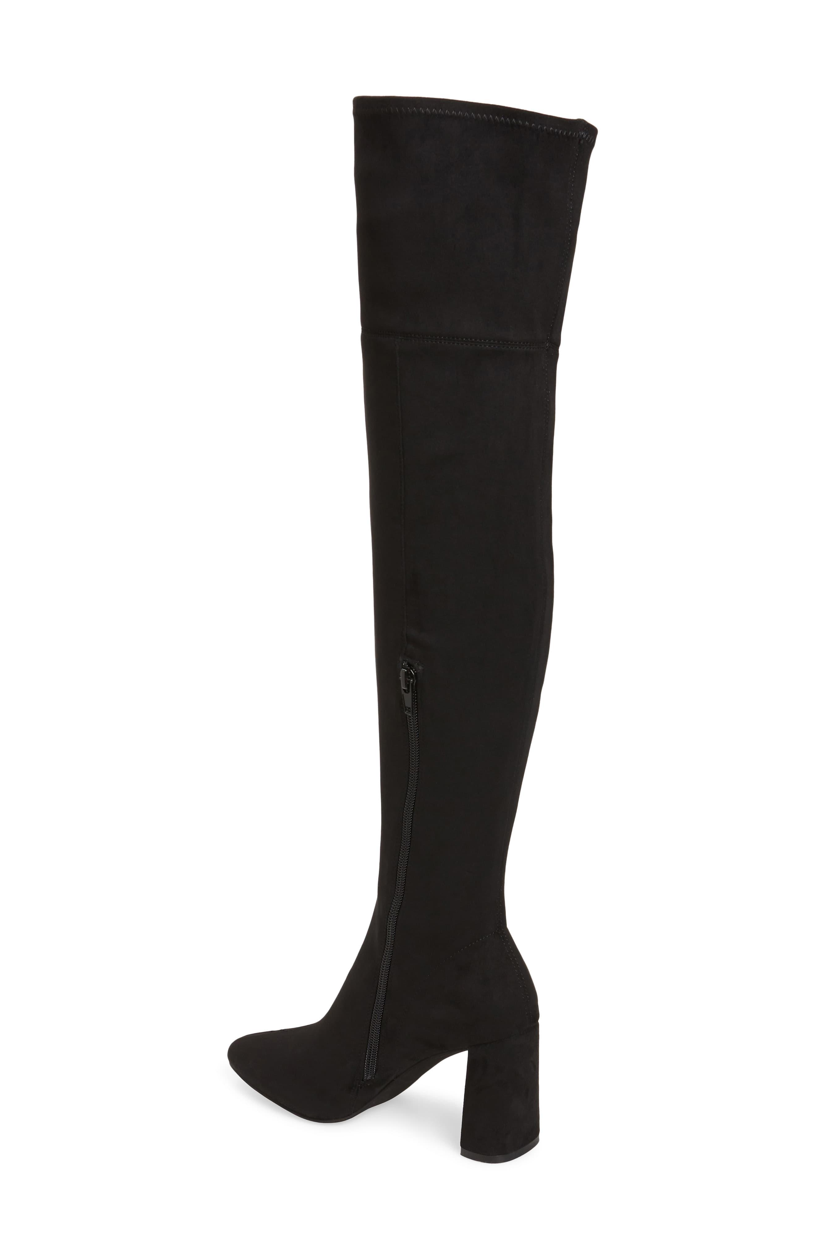 Jeffrey Campbell Parisah Over The Knee Boot in Black Suede (Black) - Lyst