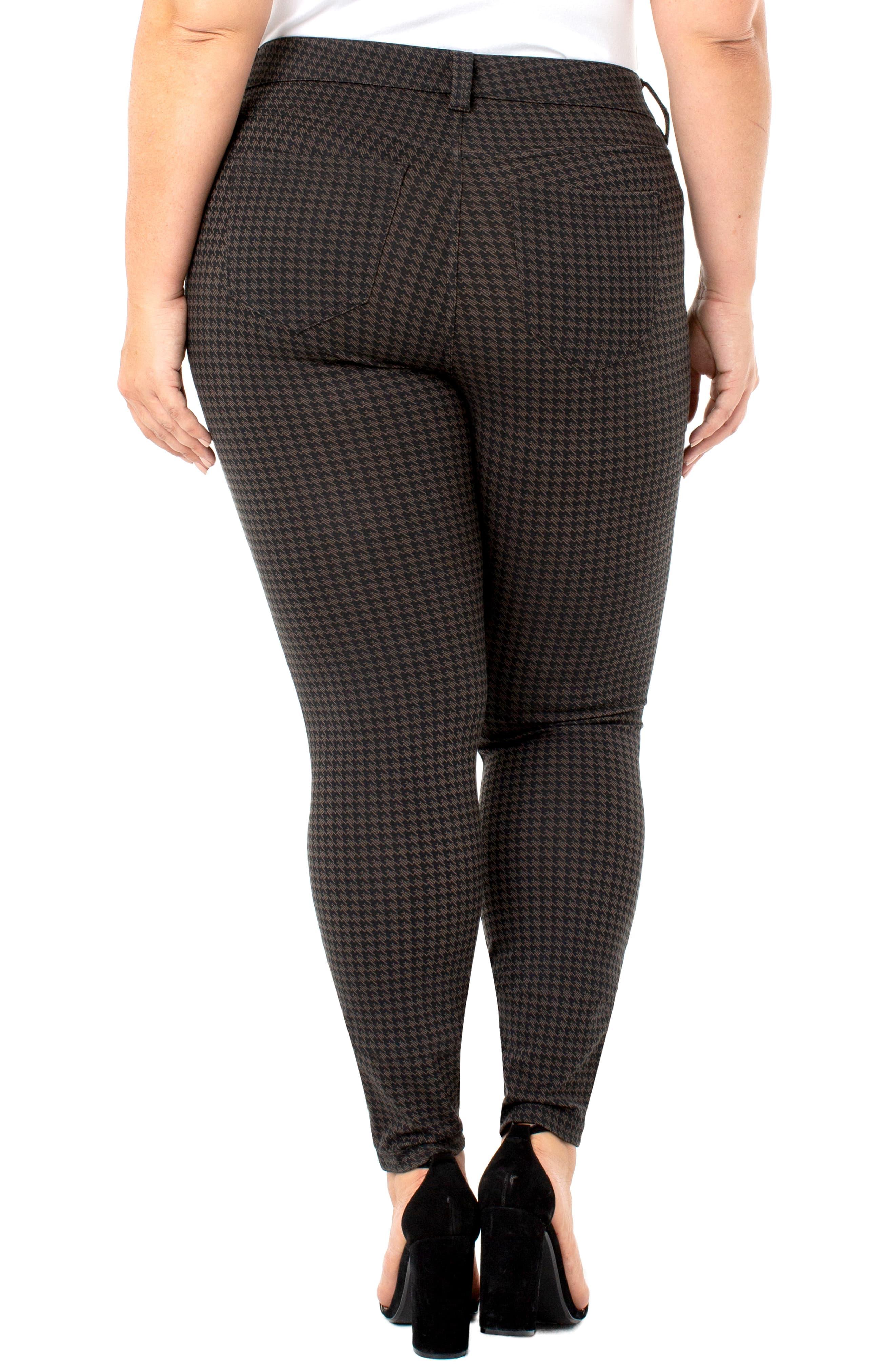 Liverpool Jeans Company Madonna Houndstooth Check Skinny Pants in Black ...