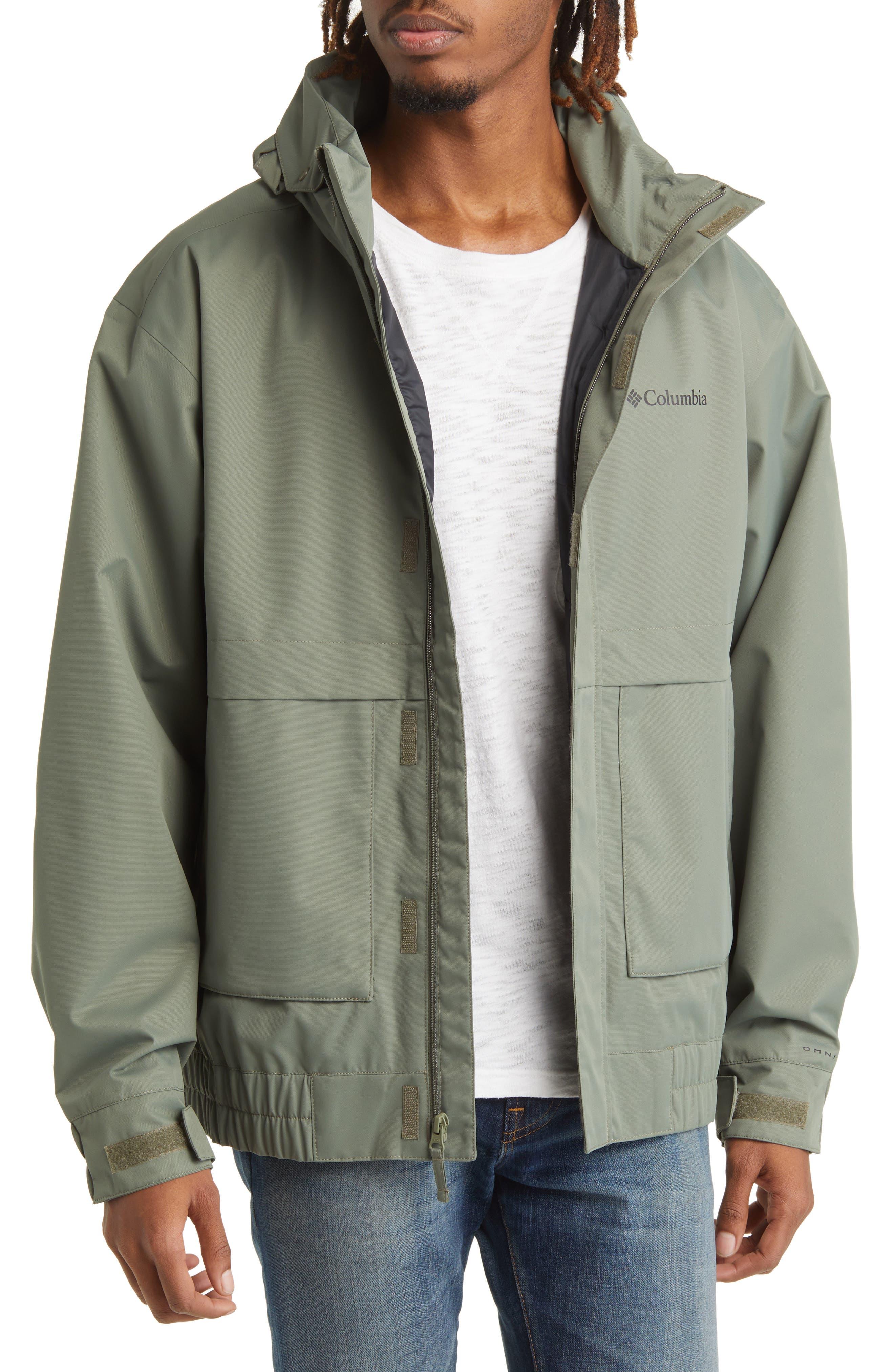 Columbia Boundary Springs Waterproof Rain Jacket in Green for Men Lyst